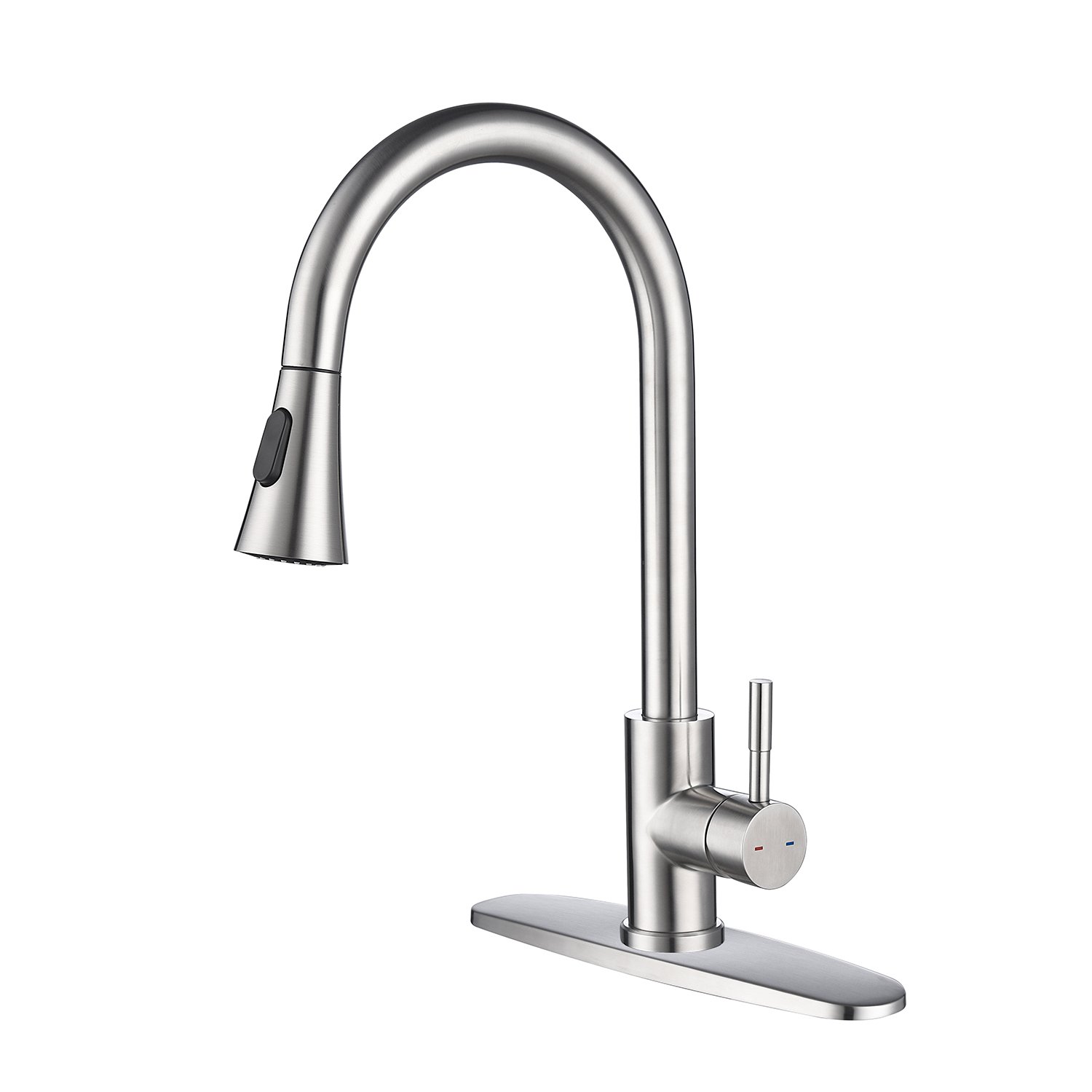 CASAINC Kitchen Faucet with Pull Out Sprayer in Brushed Nickel-CASAINC