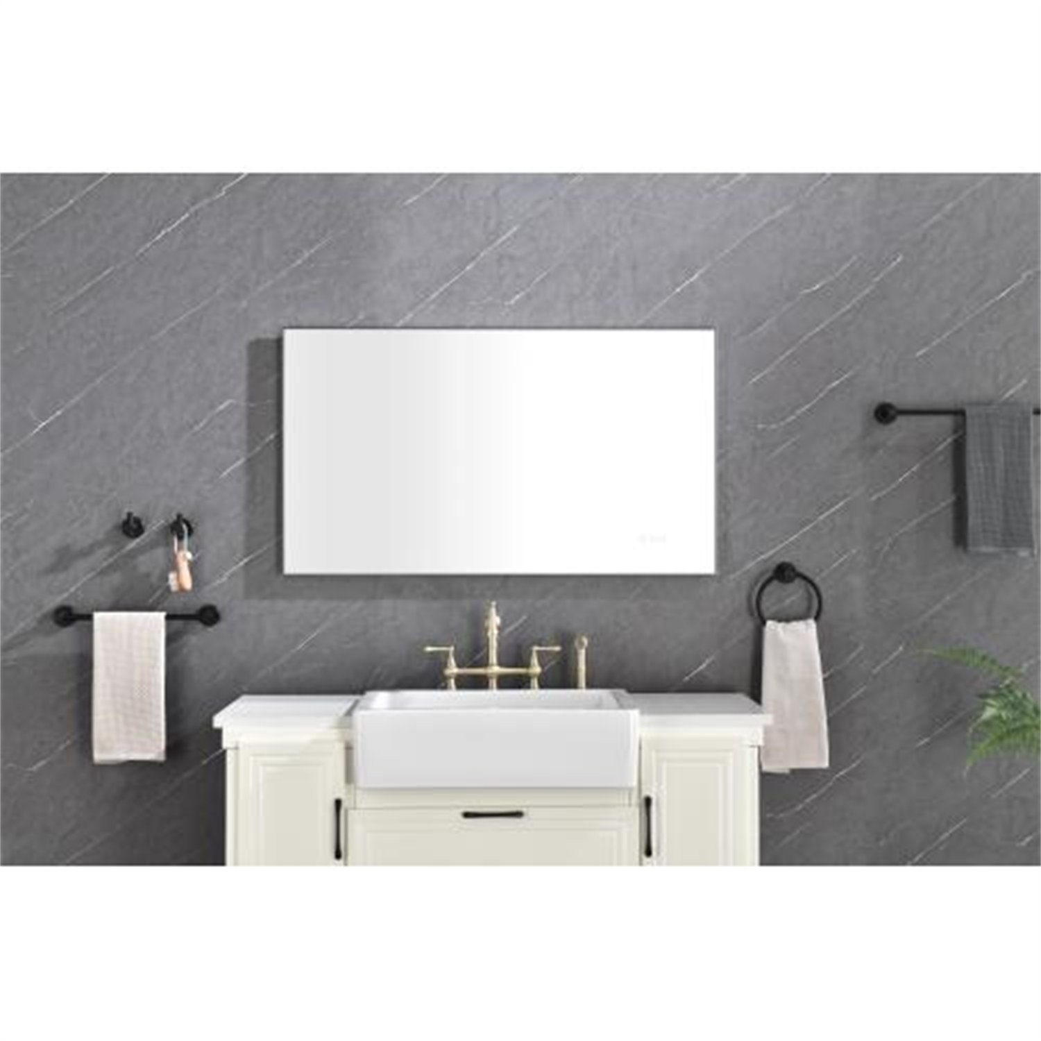 42x 24 Inch LED Mirror Bathroom Vanity Mirrors with Lights, Wall Mounted Anti-Fog Memory Large Dimmable Front Light Makeup Mirror