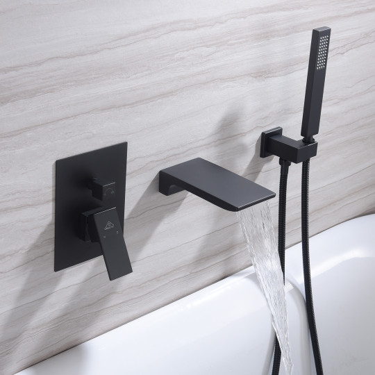 CASAINC Wall Mounted Bathtub Faucet Set With Handheld Shower Head-CASAINC