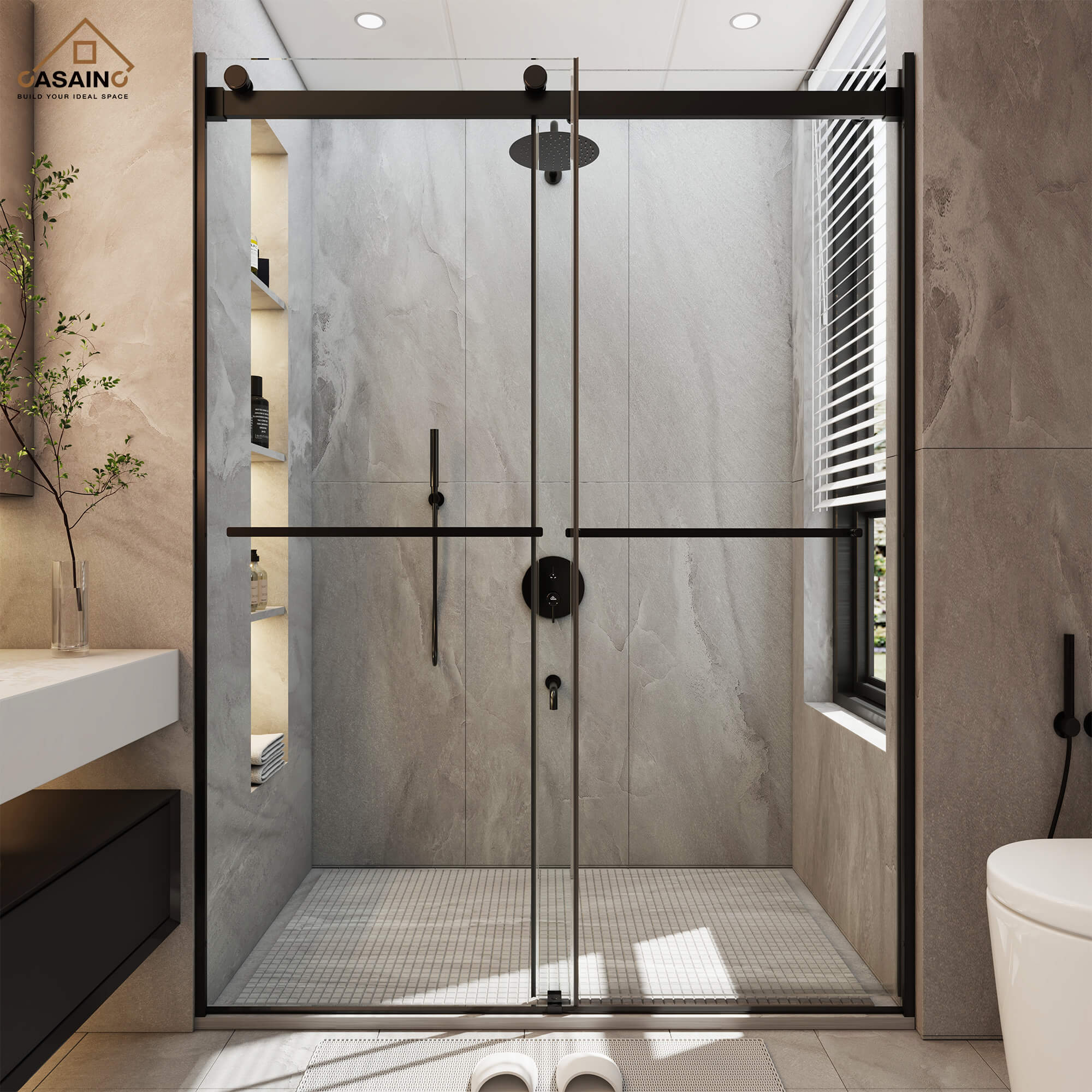 What's a Seamless Shower? This Airy Bathroom Trend Is More Popular