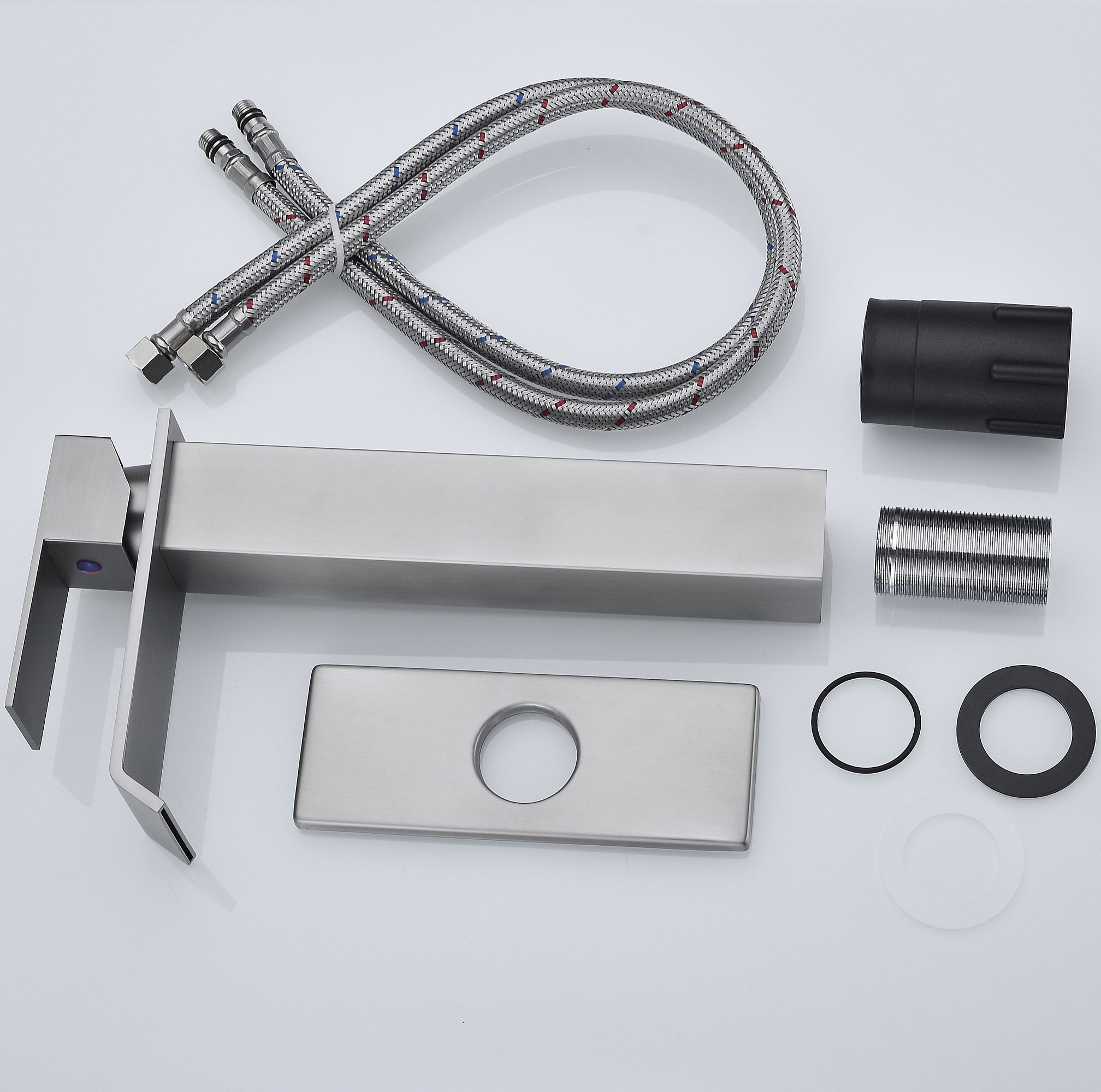 Waterfall Spout Bathroom Faucet,Single Handle Bathroom Vanity Sink Faucet-CASAINC