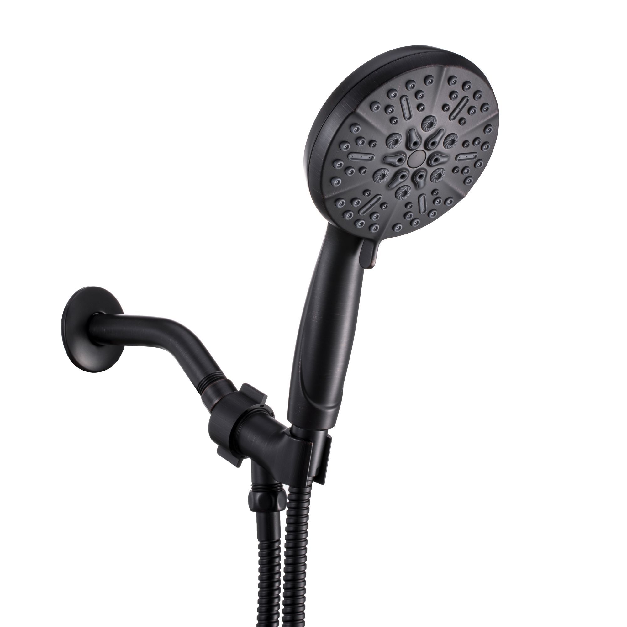 5-Spray Patterns 5 in. High Pressure Wall Mount Handheld Shower Head-CASAINC