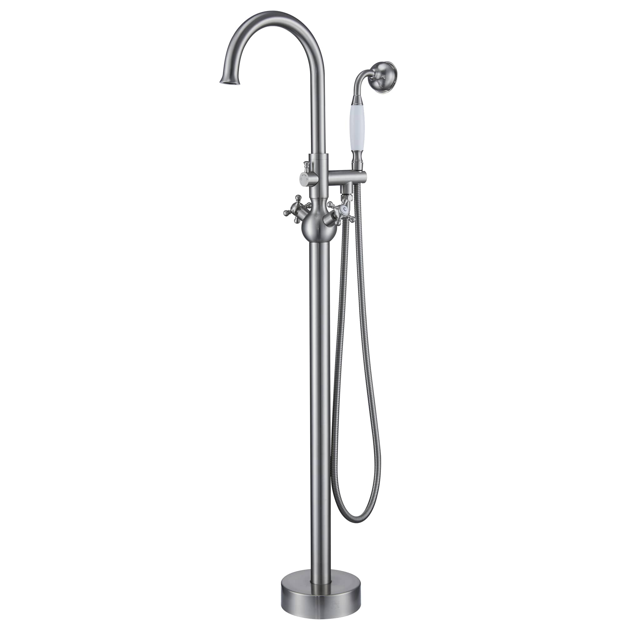 Freestanding 2-Handles Bathtub Faucet with Hand Shower