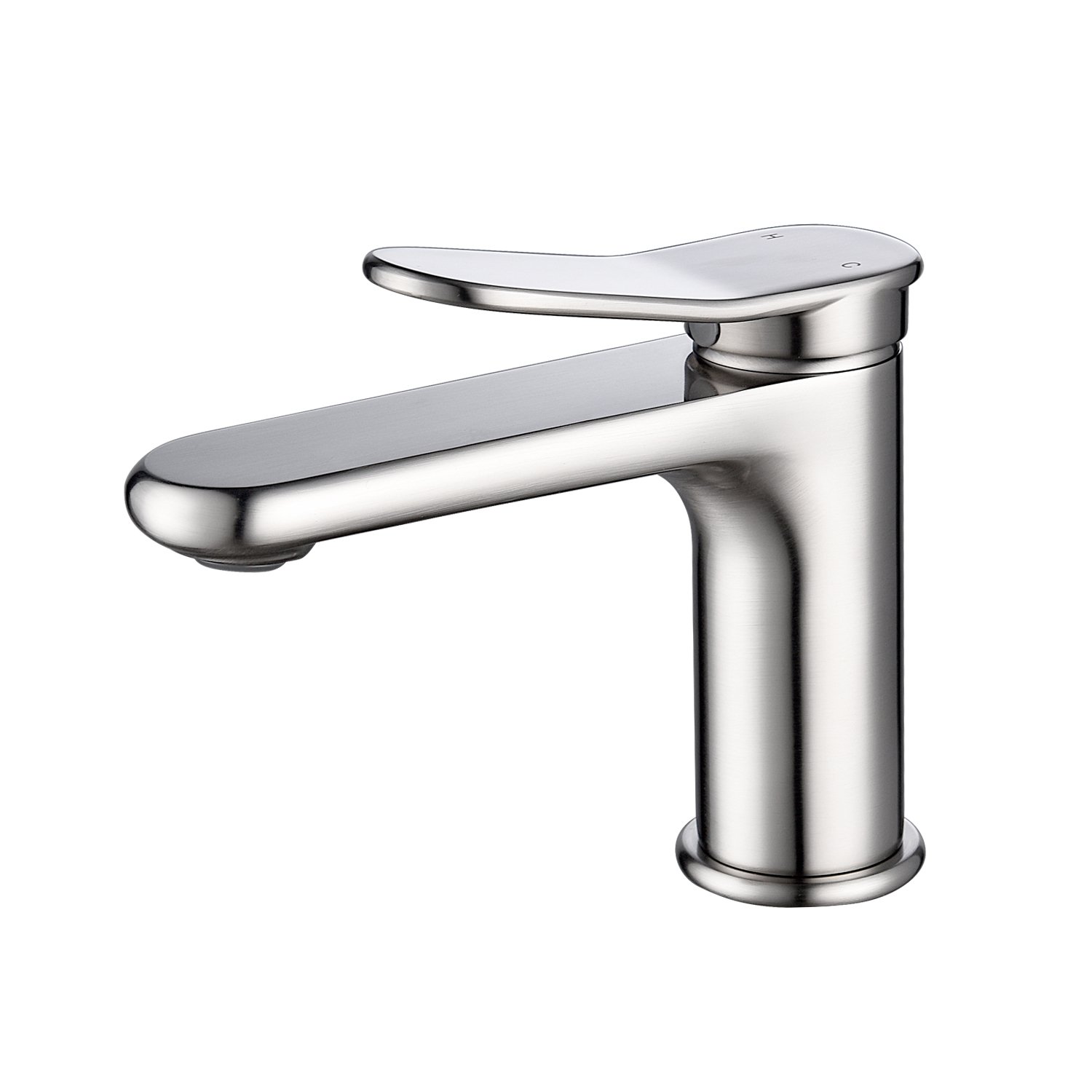 Single Handle Sink Vanity Bathroom Faucet in Brushed Nickel-CASAINC