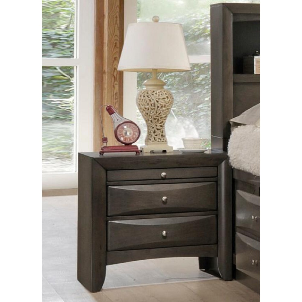 ACME Ireland Nightstand in Gray Oak