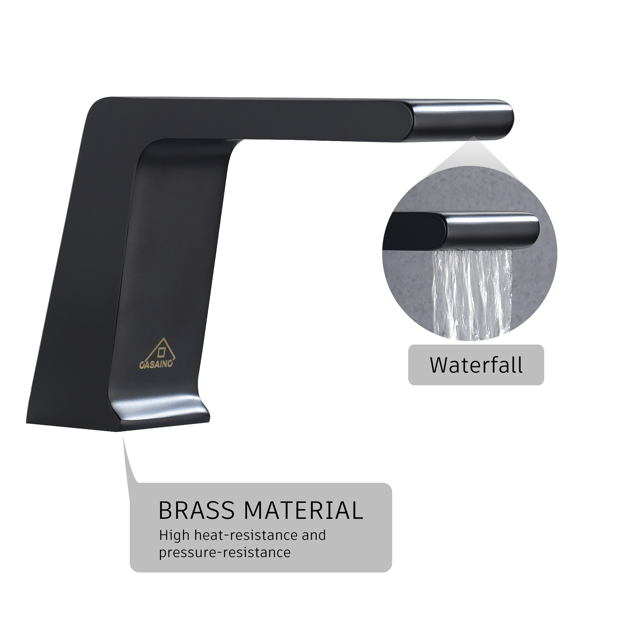 CASAINC Hot Sale 5 hole Bathtub Faucet With Handheld Shower Head