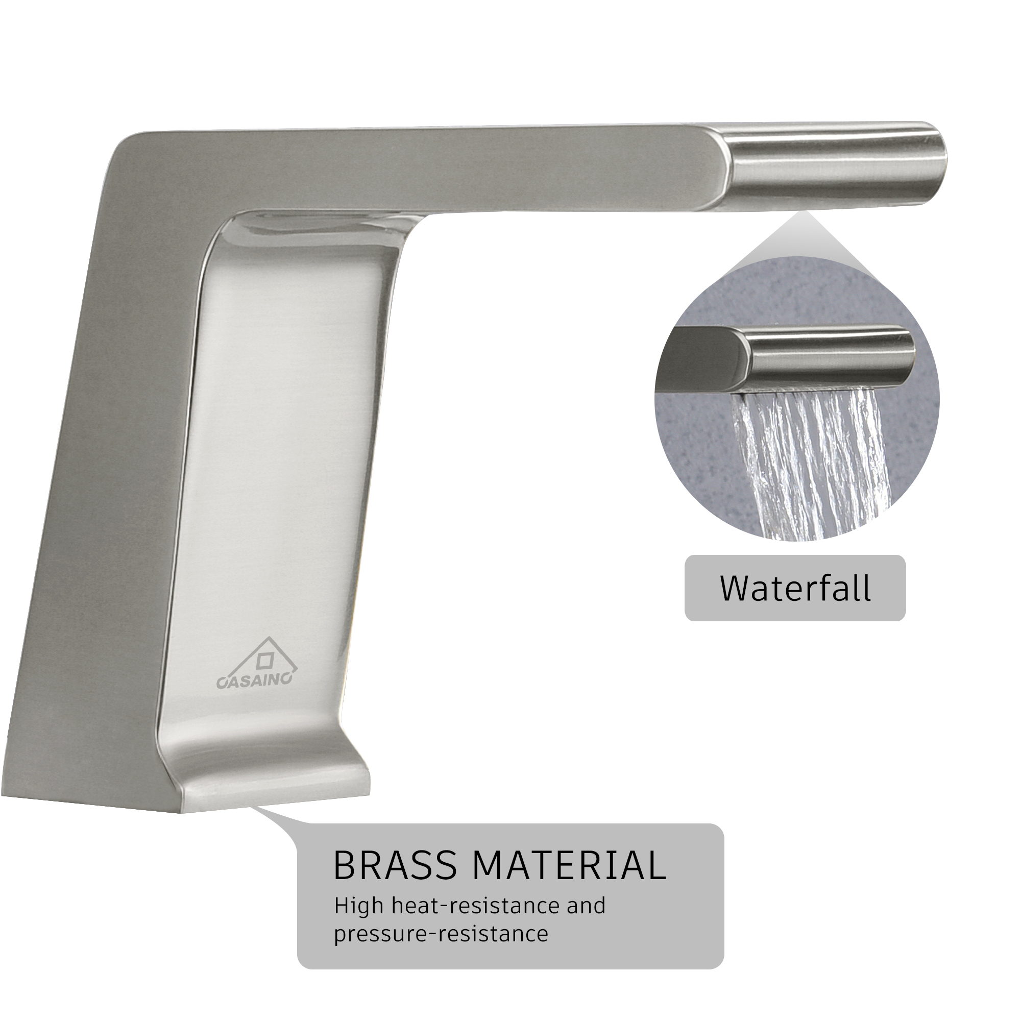 CASAINC Hot Sale 5 hole Bathtub Faucet With Handheld Shower Head