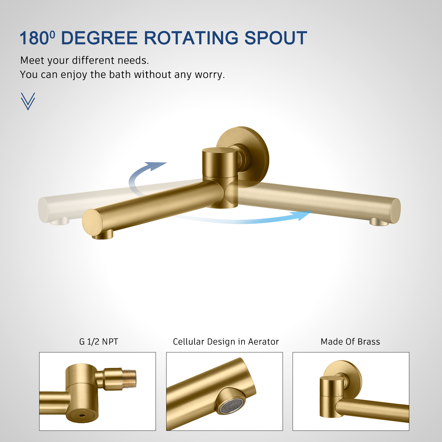 Casainc Round 3 Functions Wall Mount Dual Shower Heads Shower System In Black