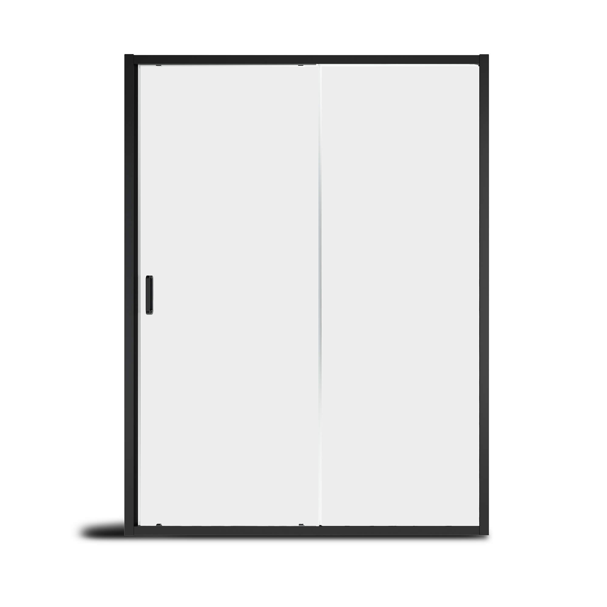 60" x 72" Framed Single Sliding Shower Door in Chrome/Brushed Nickel/M