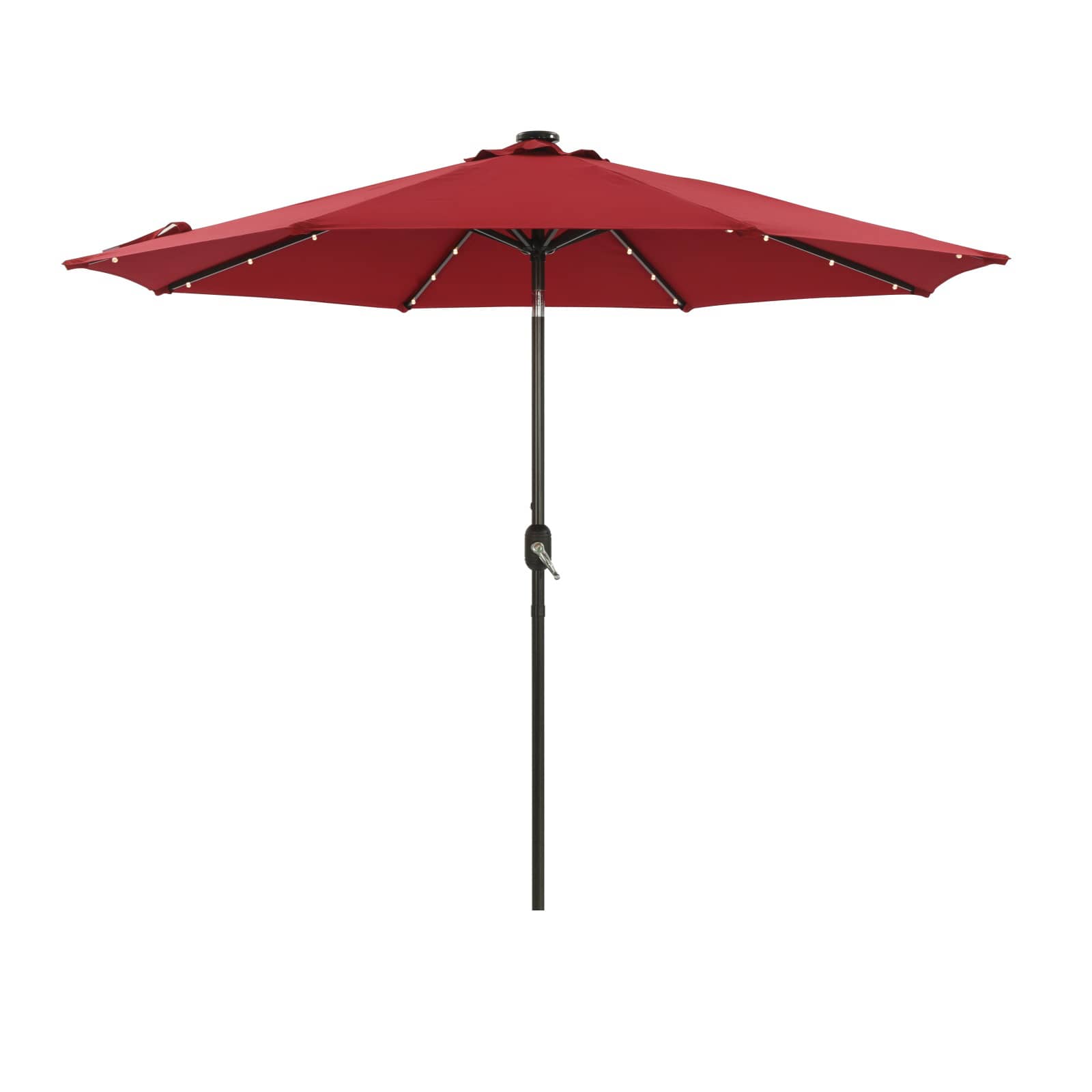 CASAINC 9Ft Patio Umbrella with 32 LED Solar Lights