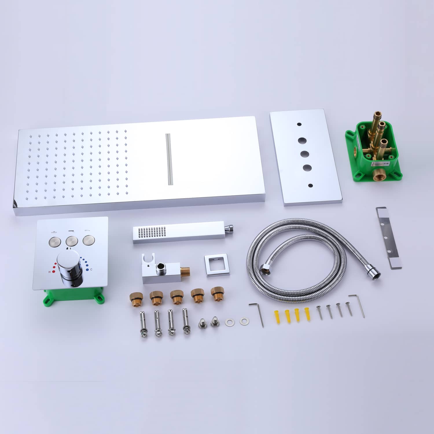 CASAINC 1-Handle Shower Faucet Valve with Hand-Held Shower