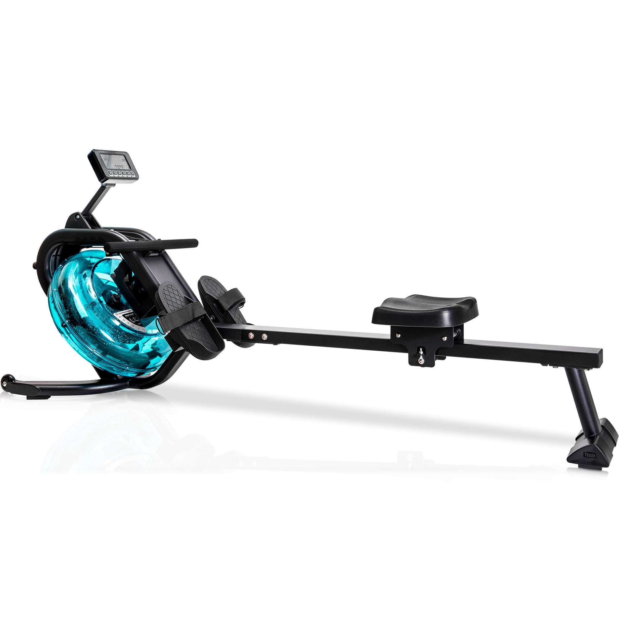 Water Rowing Machine Rower with LCD Monitor, Exercise Workout Water Rower for Home Use-CASAINC