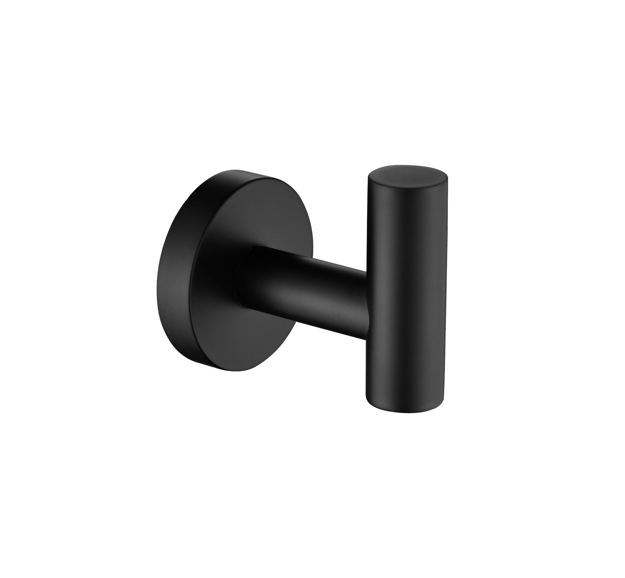 Bathroom Towel Hook Robe Hook Shower Kitchen Wall Hanging Hooks No Drill Wall Mount SUS 304 Stainless Steel Matt Black 6 Pack-CASAINC