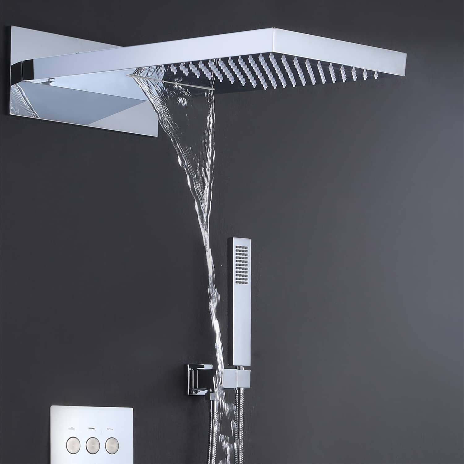 CASAINC 1-Handle Shower Faucet Valve with Hand-Held Shower