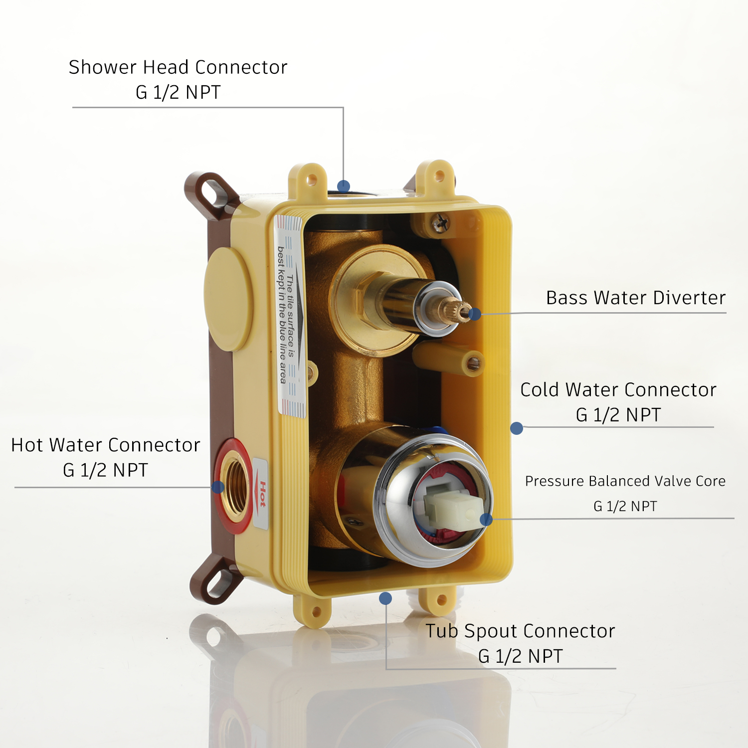 Casainc Round 3 Functions Wall Mount Dual Shower Heads Shower System In Black