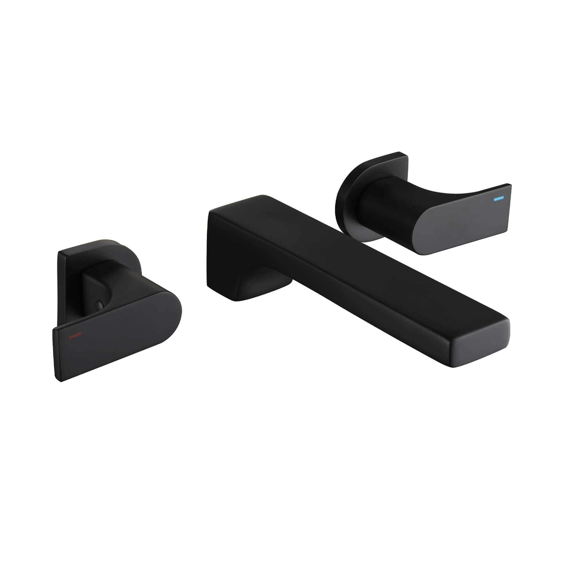 Casainc Matte Black 7.71-in 2-Handle Widespread Watersense Labelled Bathroom Sink Faucet