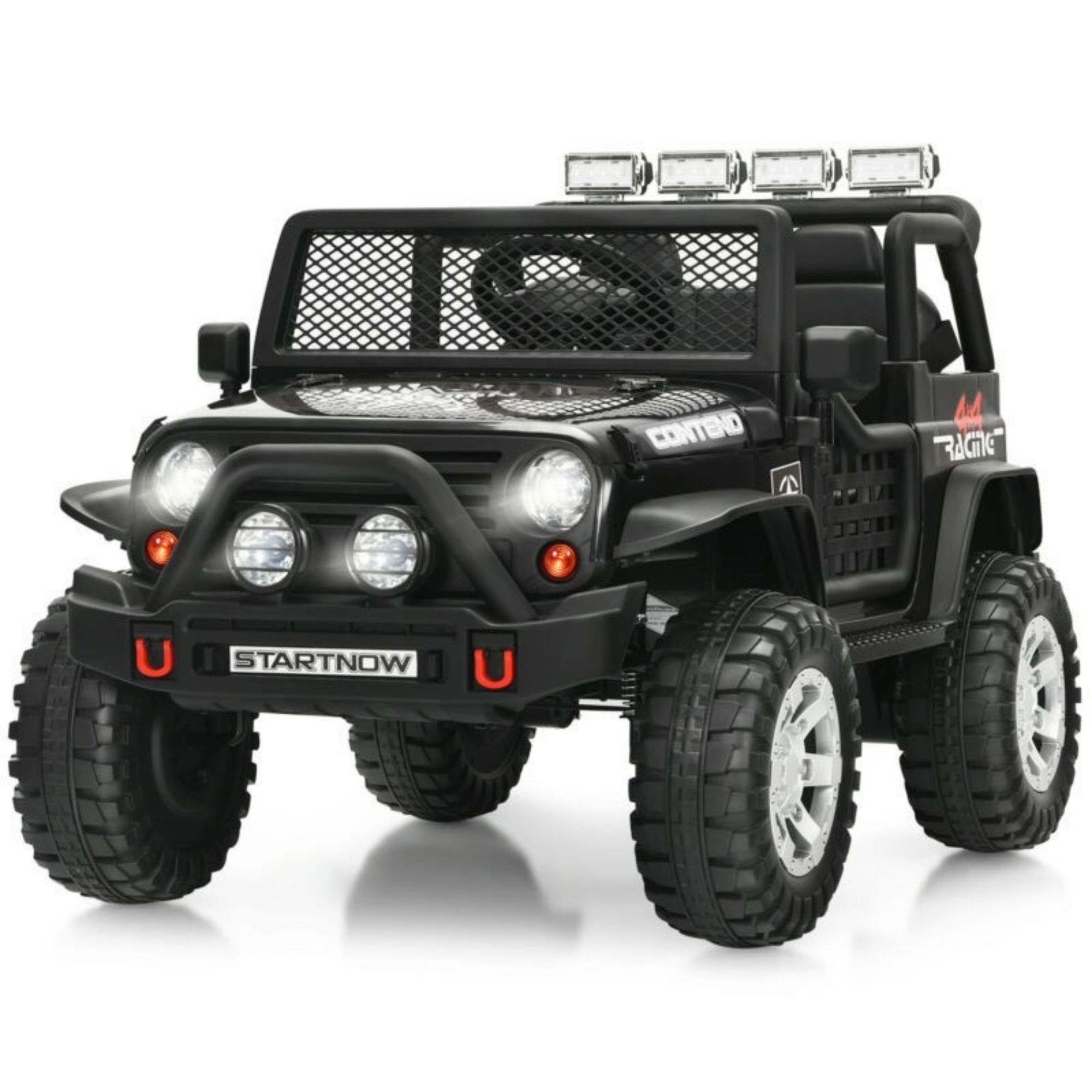 12V Kids Remote Control Electric  Ride On Truck Car with Lights and Music-CASAINC
