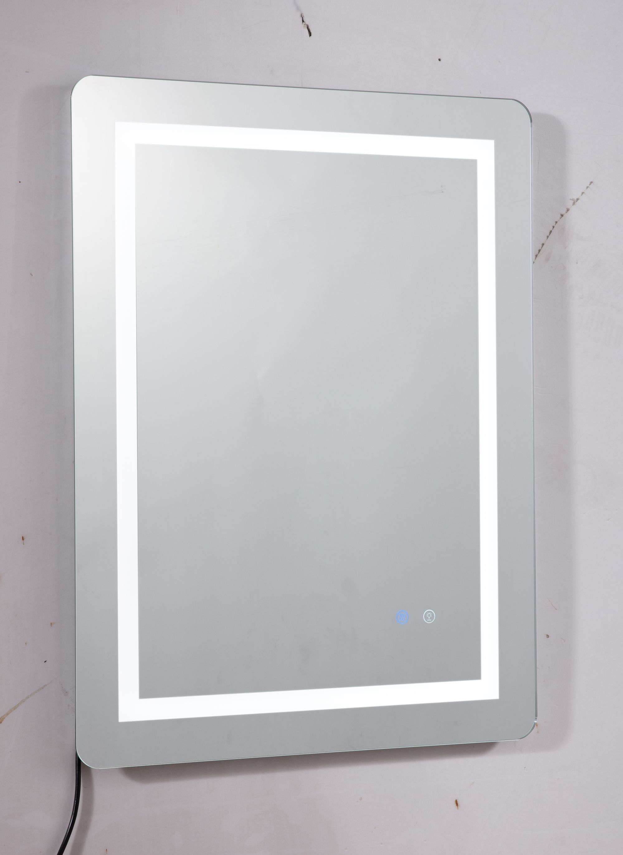 32*24 LED Lighted Bathroom Wall Mounted Mirror with High Lumen+Anti-Fog Separately Control+Dimmer Function-CASAINC