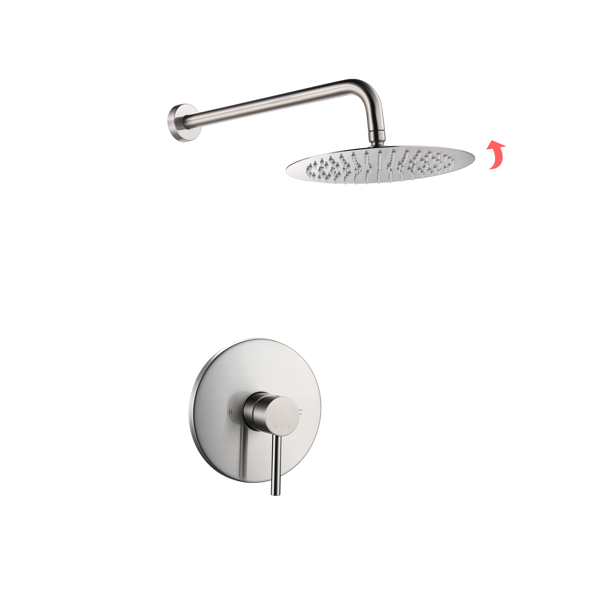 Complete Shower System With Rough-In Valve-CASAINC