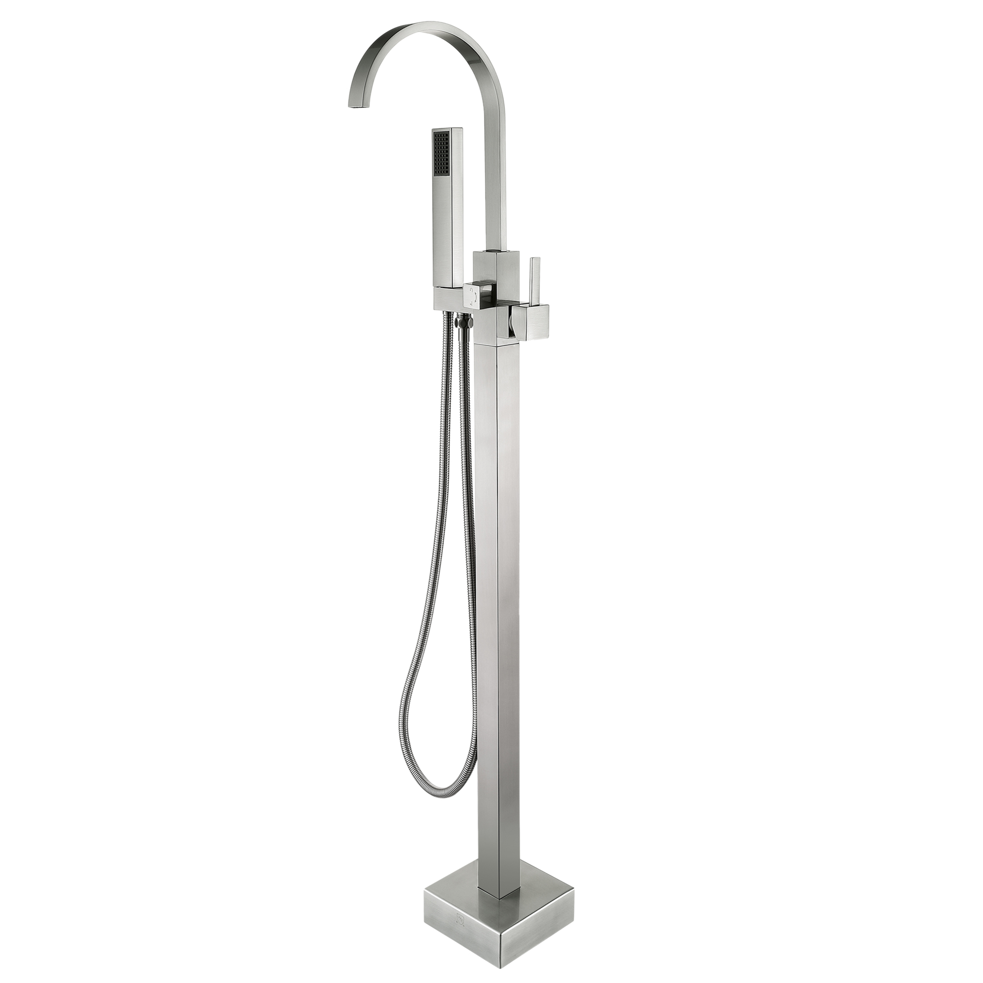 CASAINC Single-Handle Floor-Mounted Bathtub Faucet High Flow Bathroom Tub Filler with Hand Shower-CASAINC