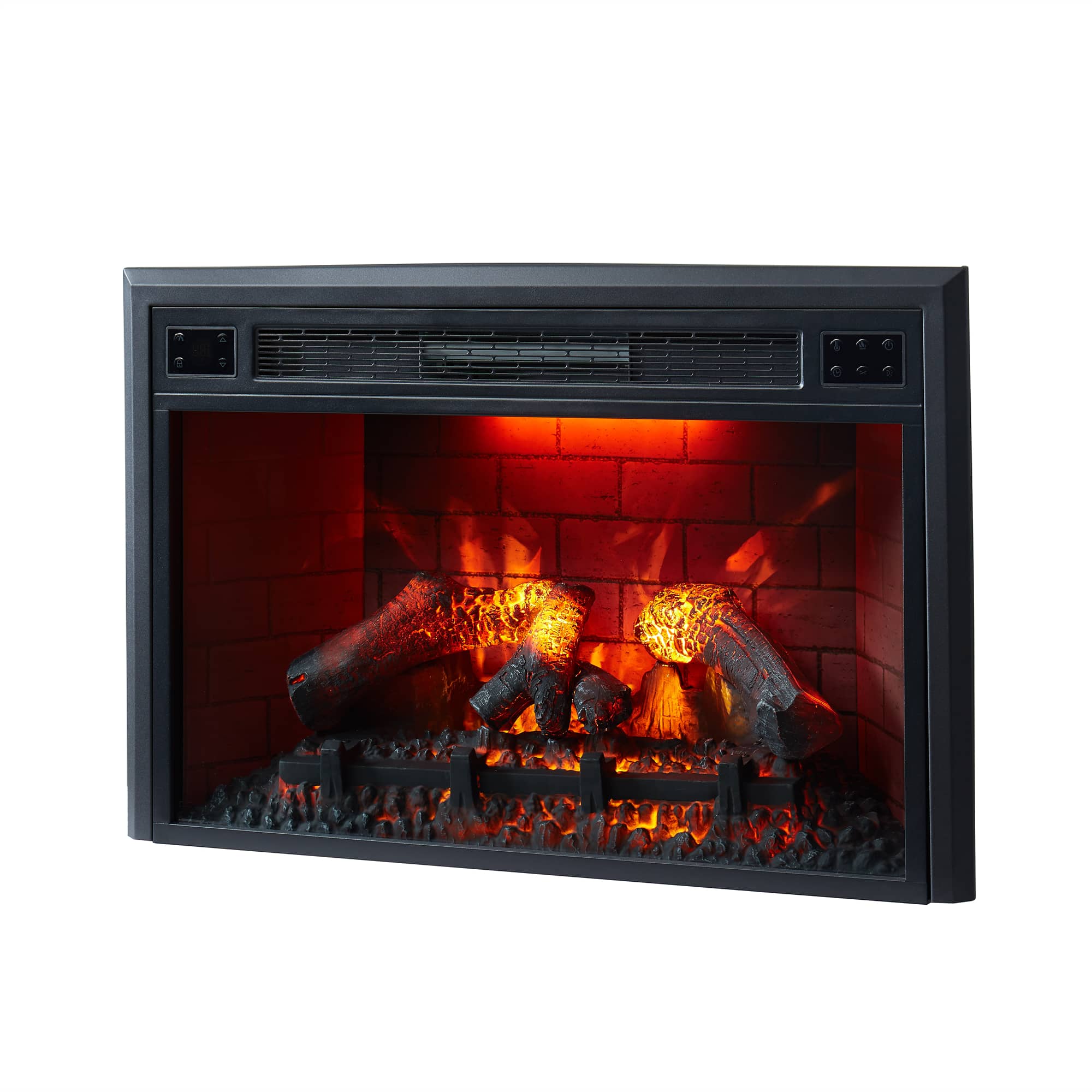 CASAINC 35 in. Built-in Ventless Electric Fireplace Insert with LED Light 