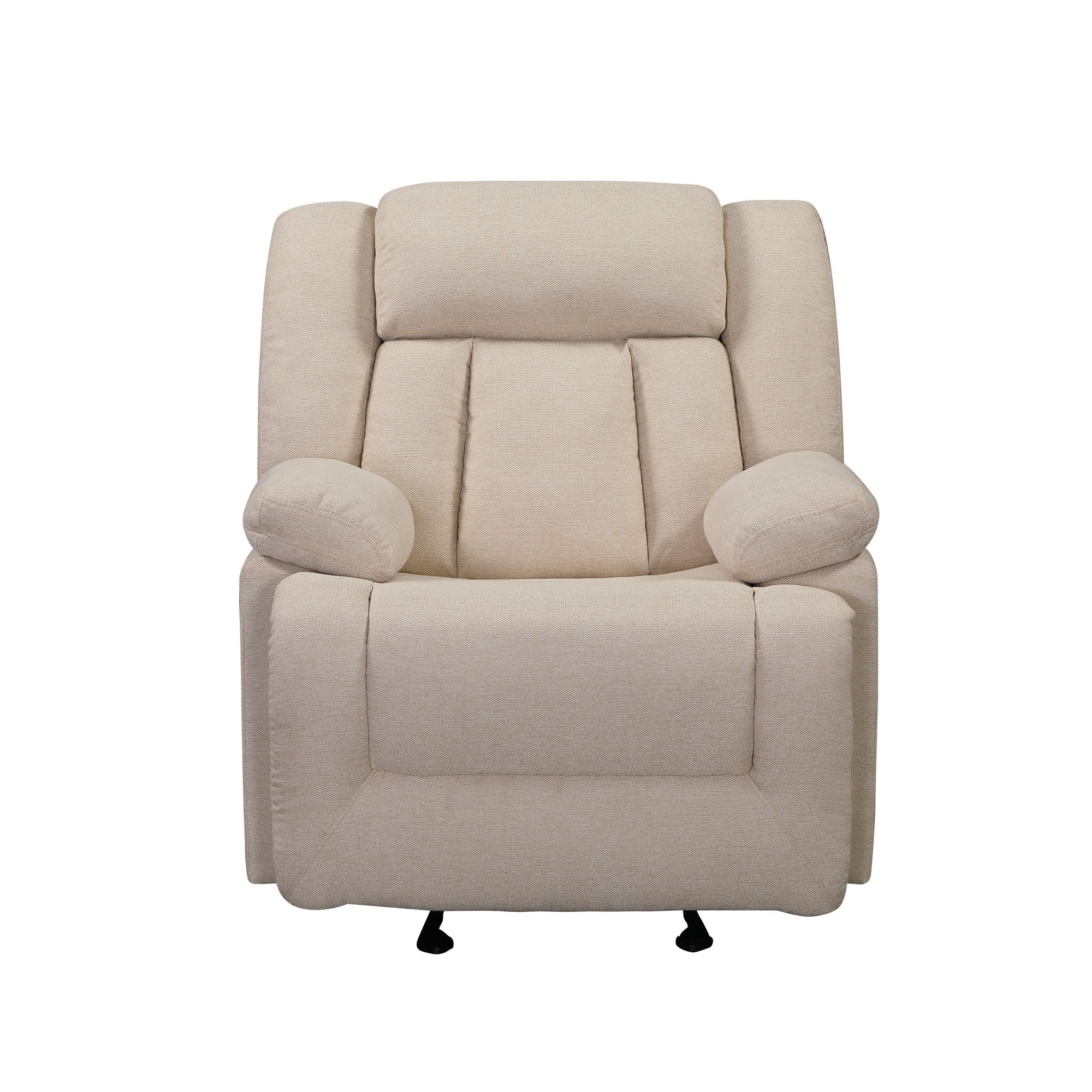 Fabric Single Recliner with Thick Seat and Backrest-CASAINC