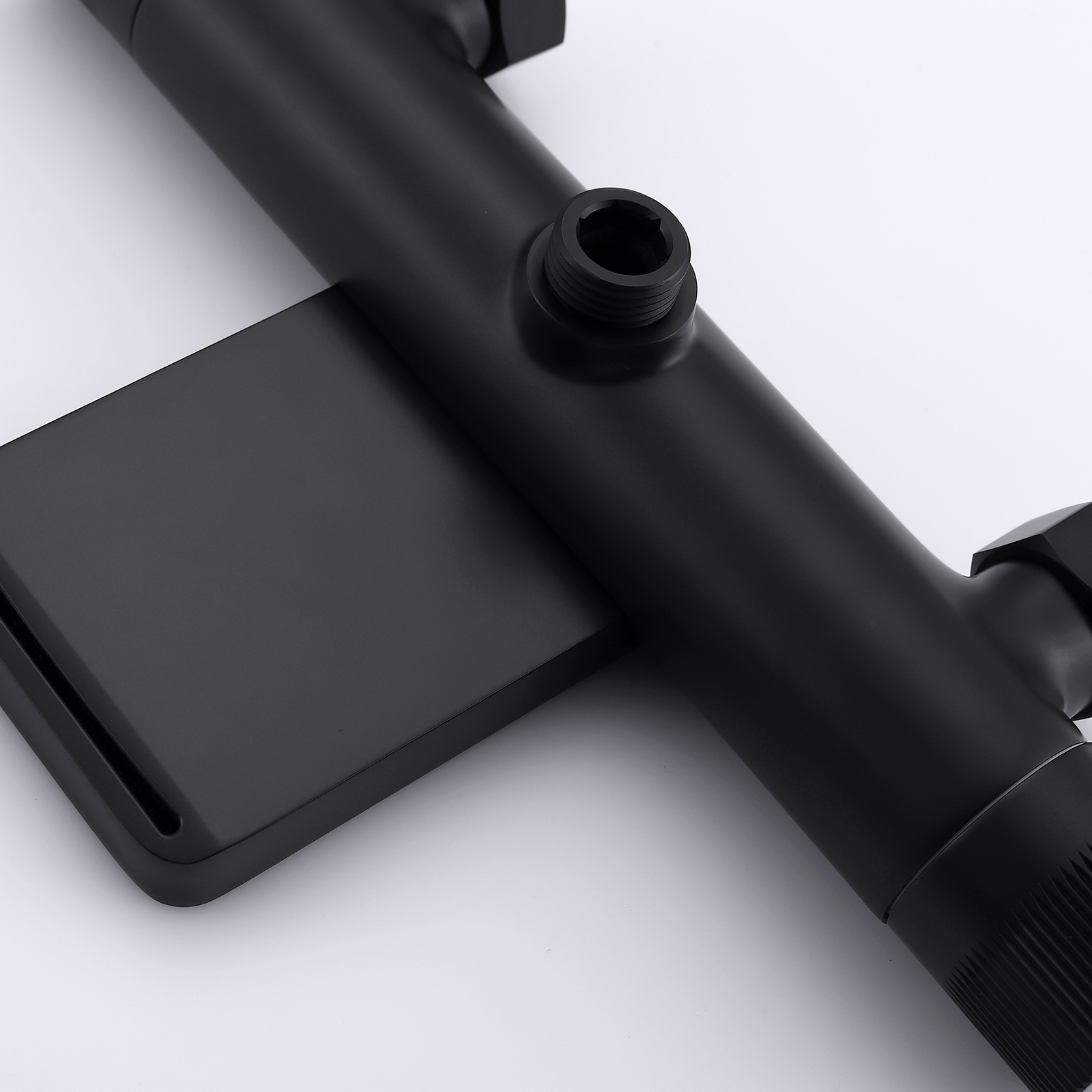 Casainc Bathtub Faucet Set with 1.5 GPM Handheld Shower and Adjustable Slide Bar (Matte Black)-CASAINC