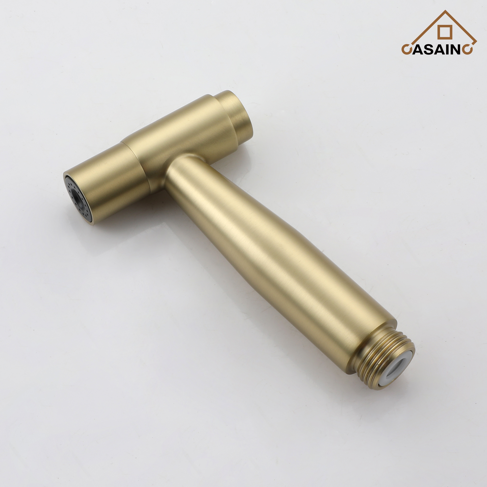 3 Hole Kitchen Faucet with Pull Down Sprayer and Faucet Side Sprayer Matte Black Brushed Gold Brushed Nickel