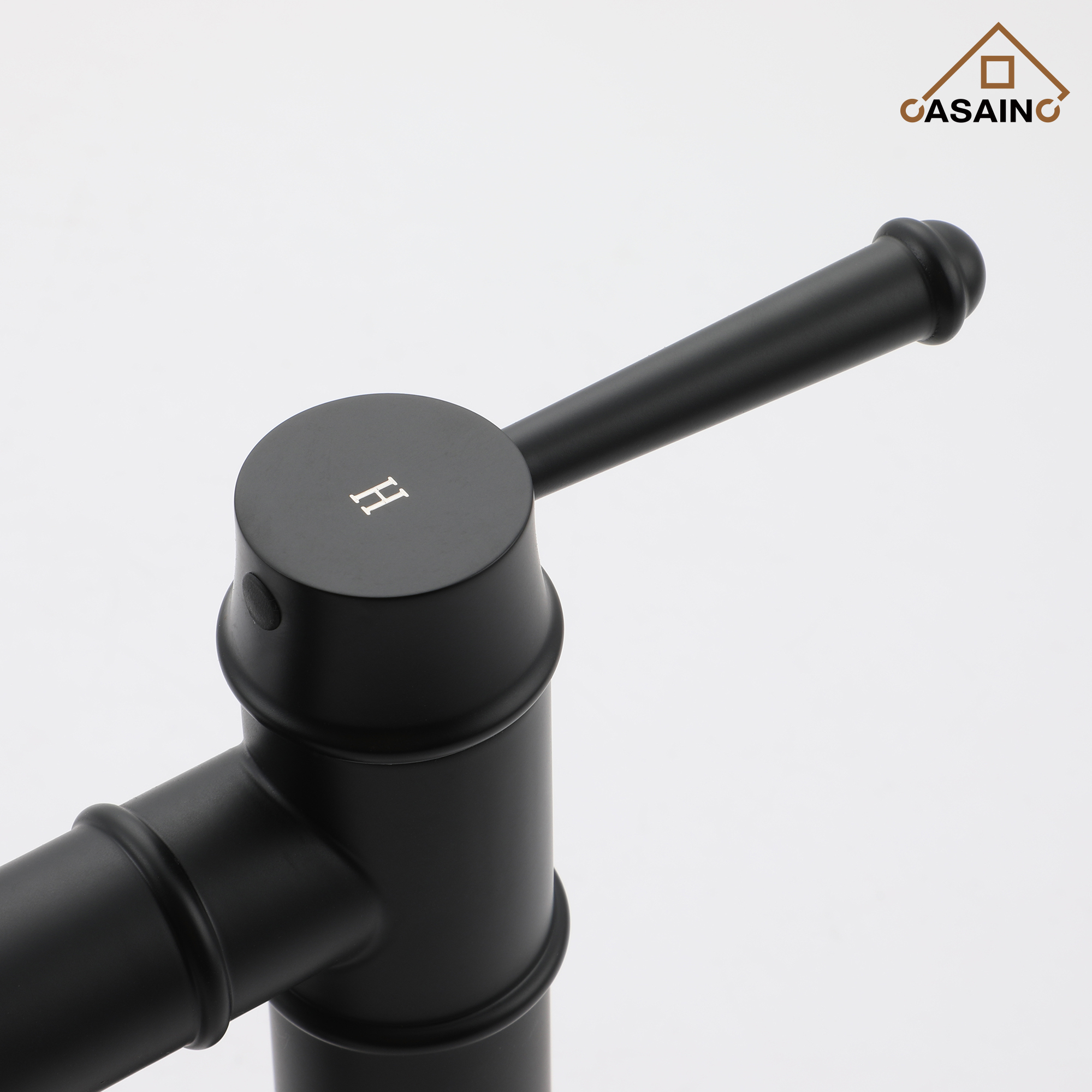 3 Hole Kitchen Faucet with Pull Down Sprayer 3 Modes Bridge Faucet