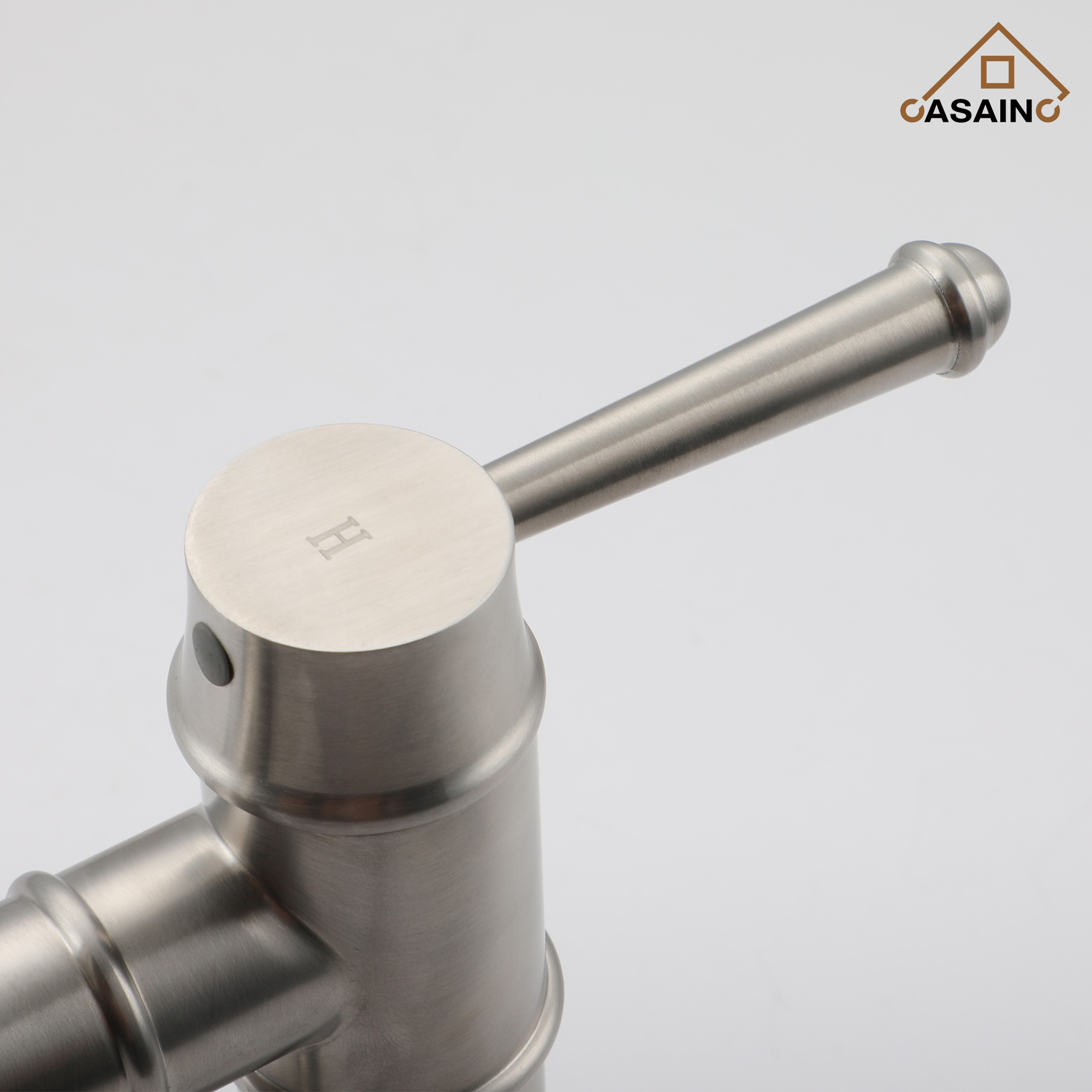 3 Hole Kitchen Faucet with Pull Down Sprayer 3 Modes Bridge Faucet