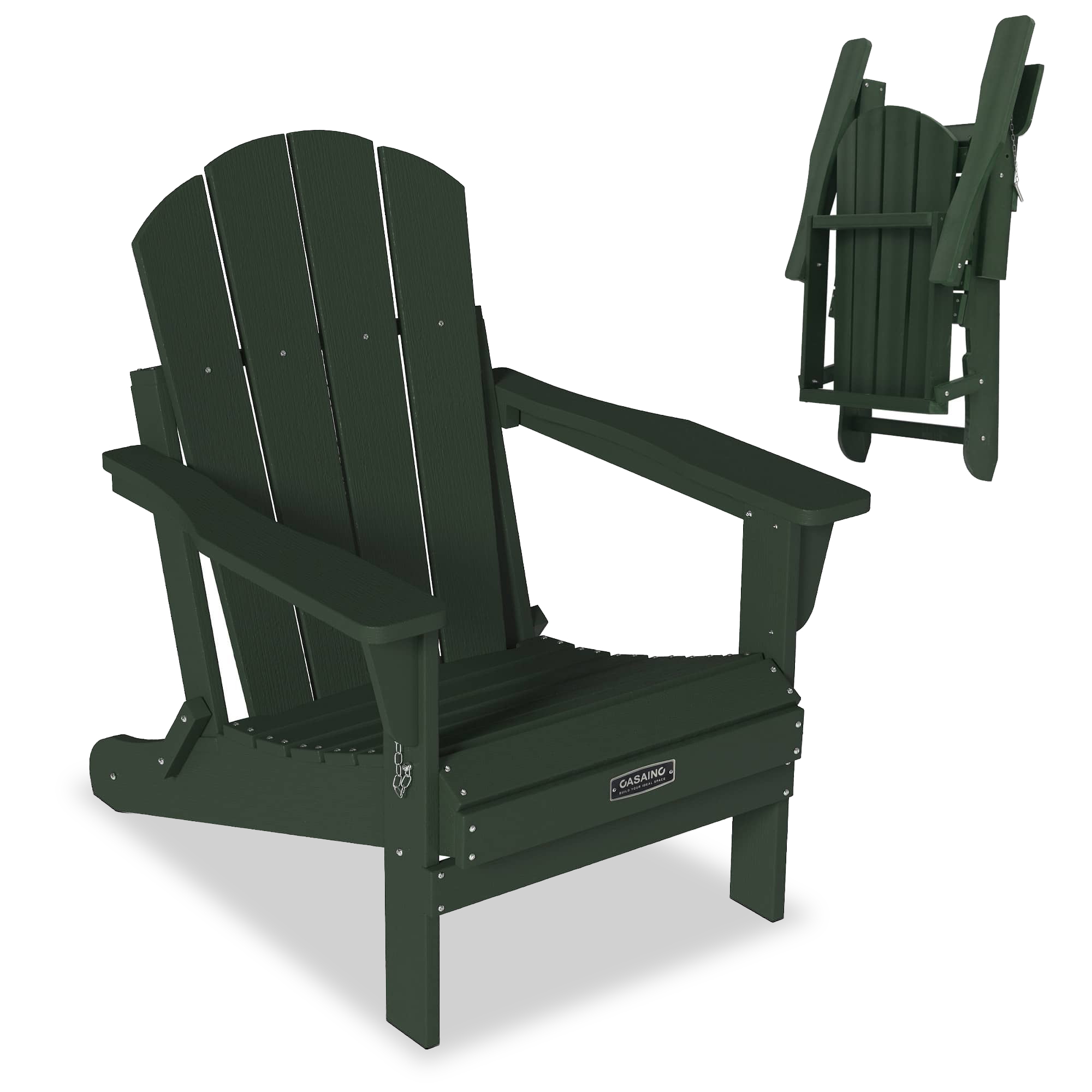 PS Board Folding Outdoor Adirondack Chair a variety of colors