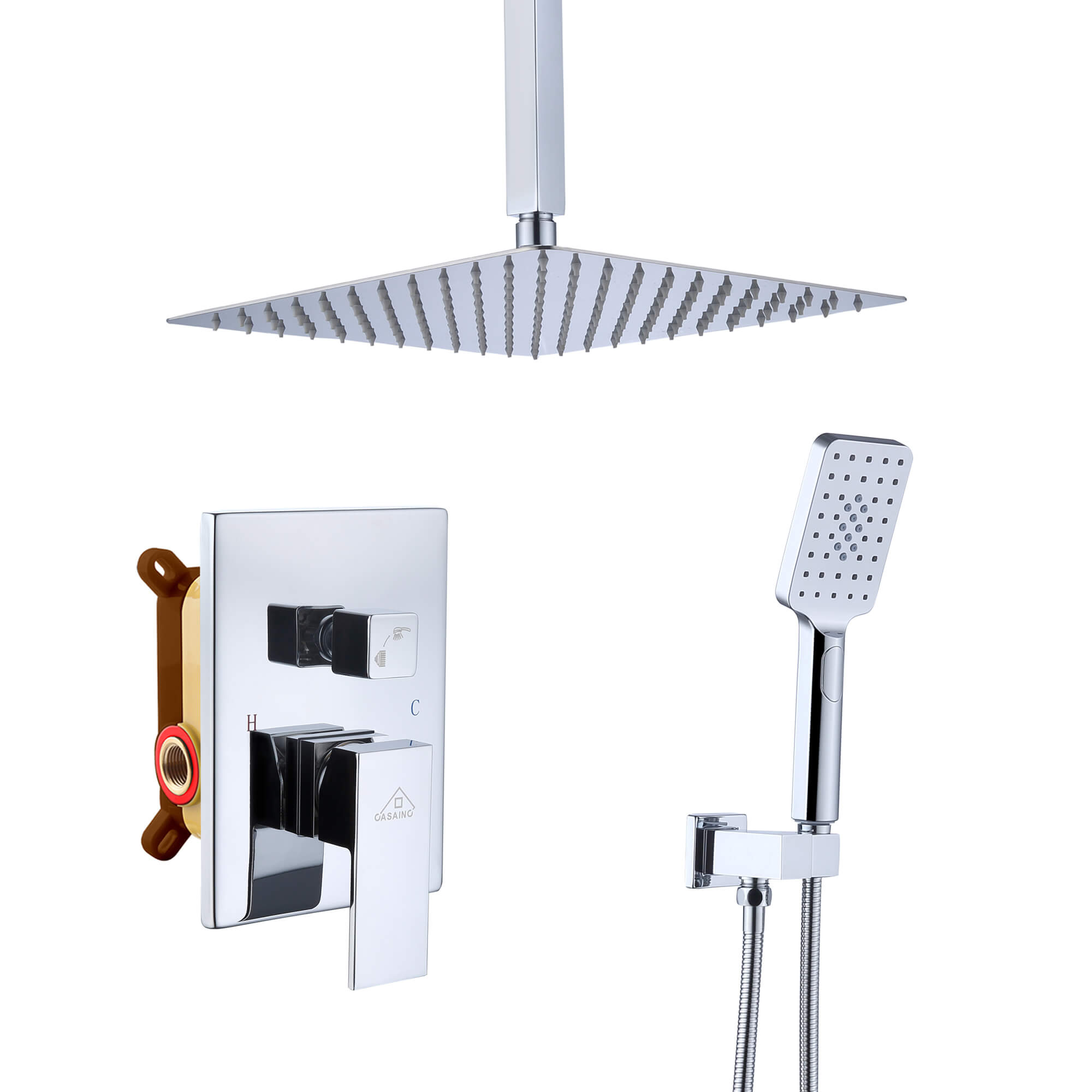 CASAINC Shower Systems with Rain Shower and Handheld  -CASAINC