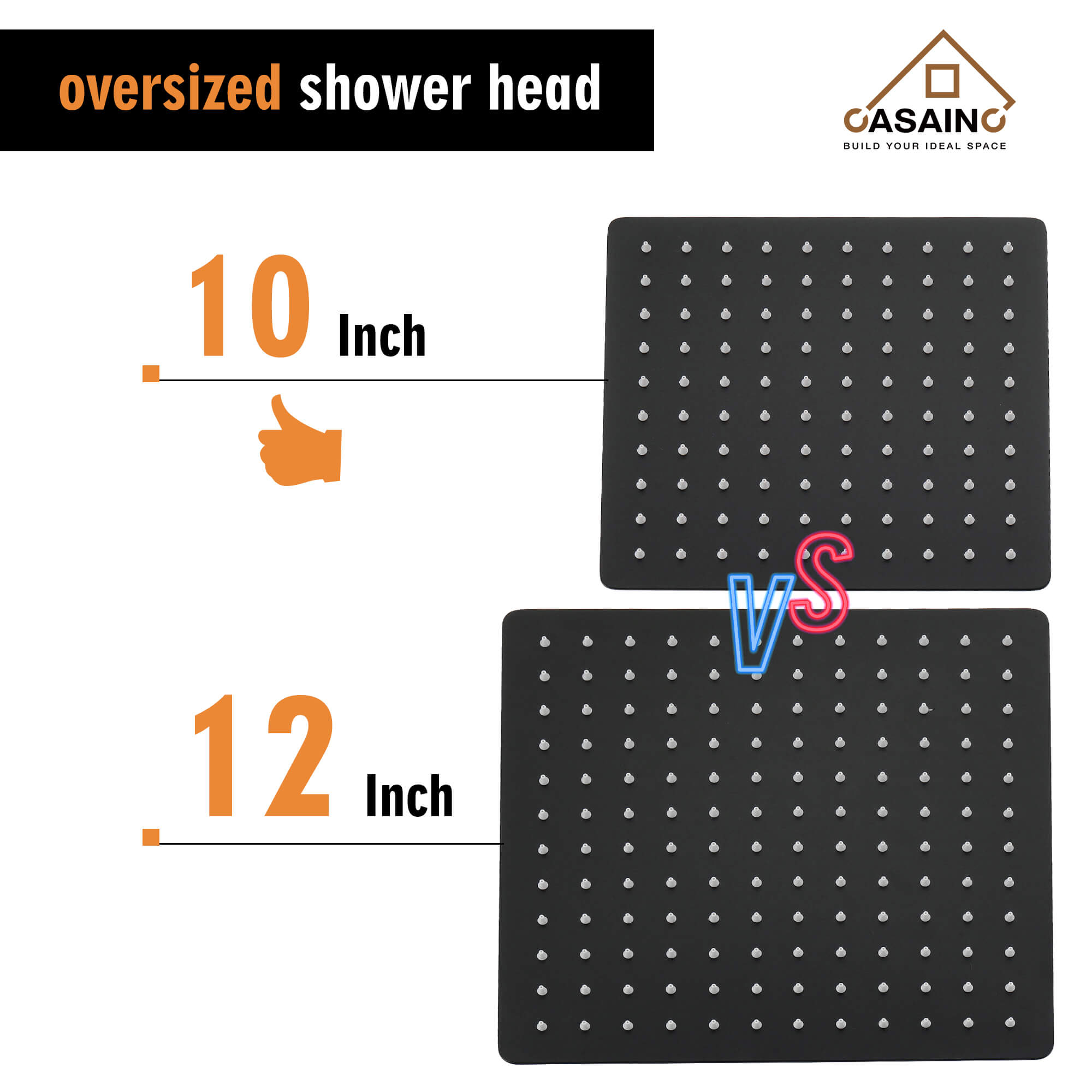 CASAINC Shower Systems with Rain Shower and Handheld  -CASAINC