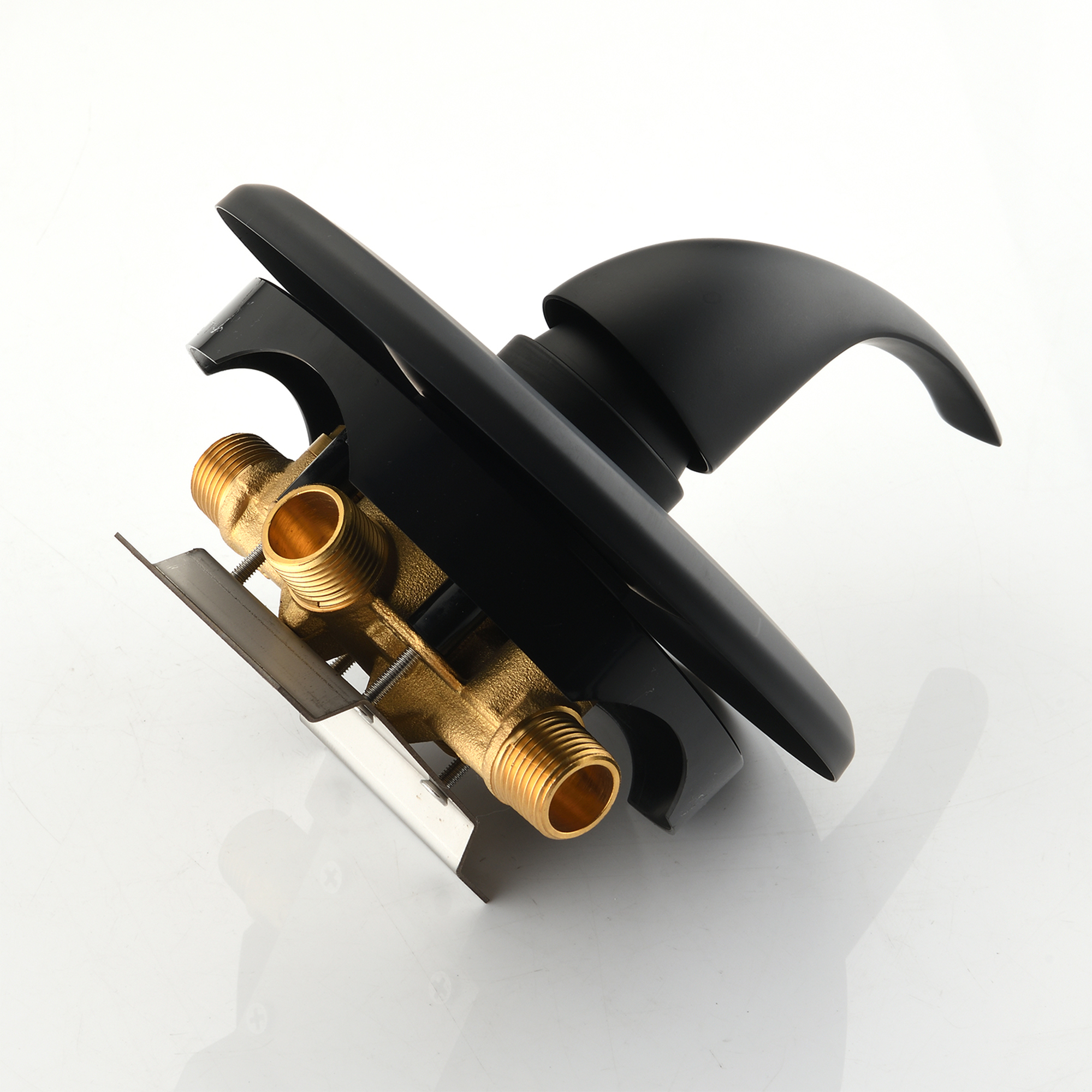 Single-Function Shower Mixer Valves Wall Mount Brass Faucet Shower Mixer Fixtures With Single Handle Copper Valve (Valve Included)