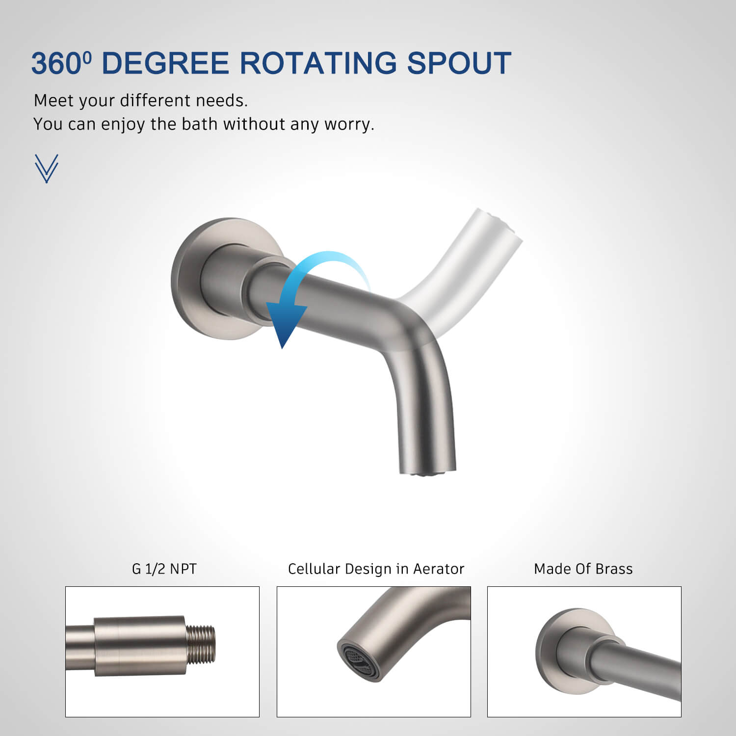 10" Round 3 Functions Wall Mount Dual Shower Heads Shower System - CASAINC