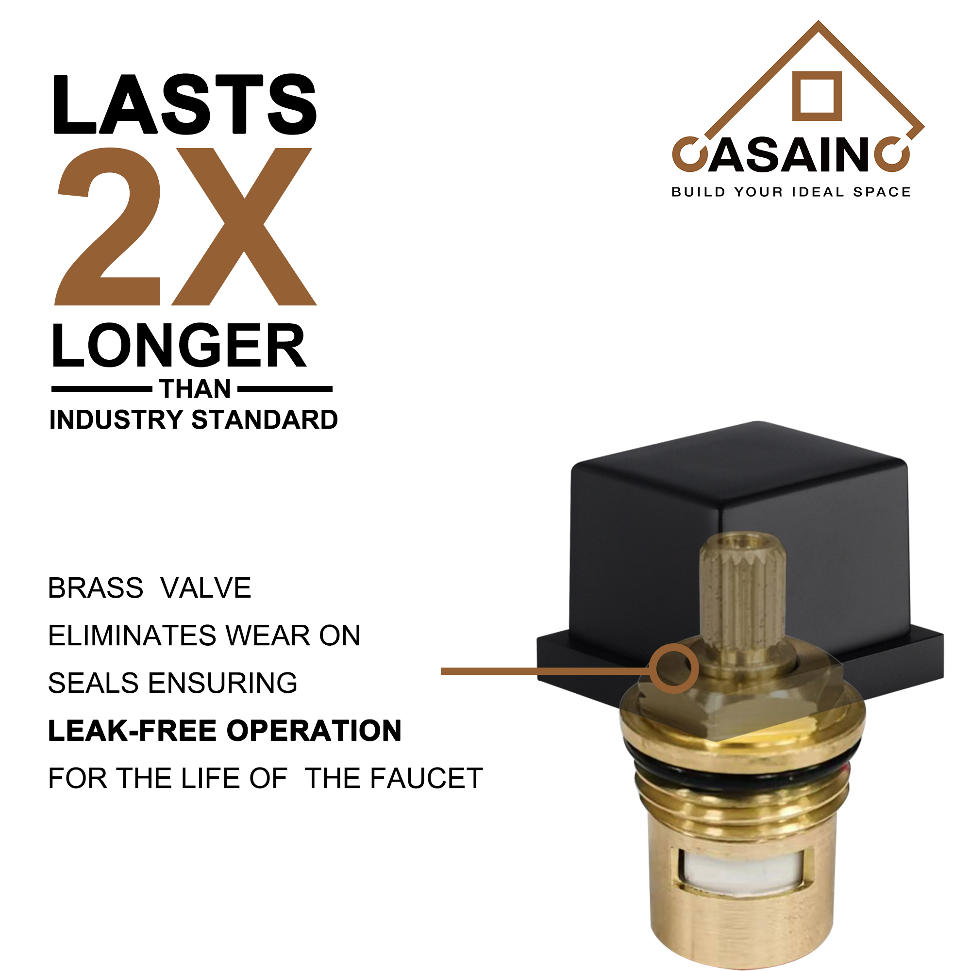 3-Hole Deck-Mounted Waterfall Basin Faucet Bathroom Sink Faucet