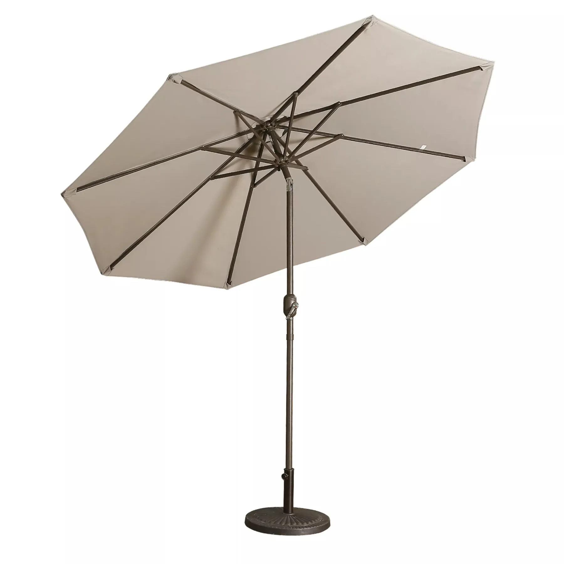 Casainc 9 ft. Alum Patio Umbrella in Gray