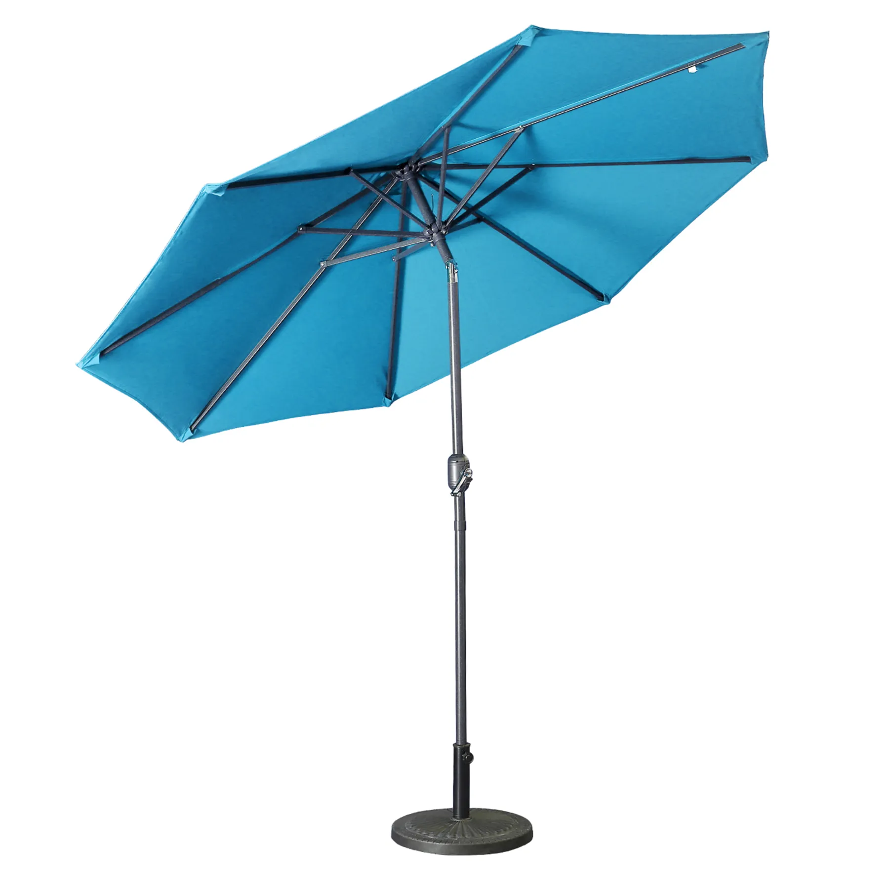Casainc 9 ft. Alum Patio Umbrella in Lake Blue