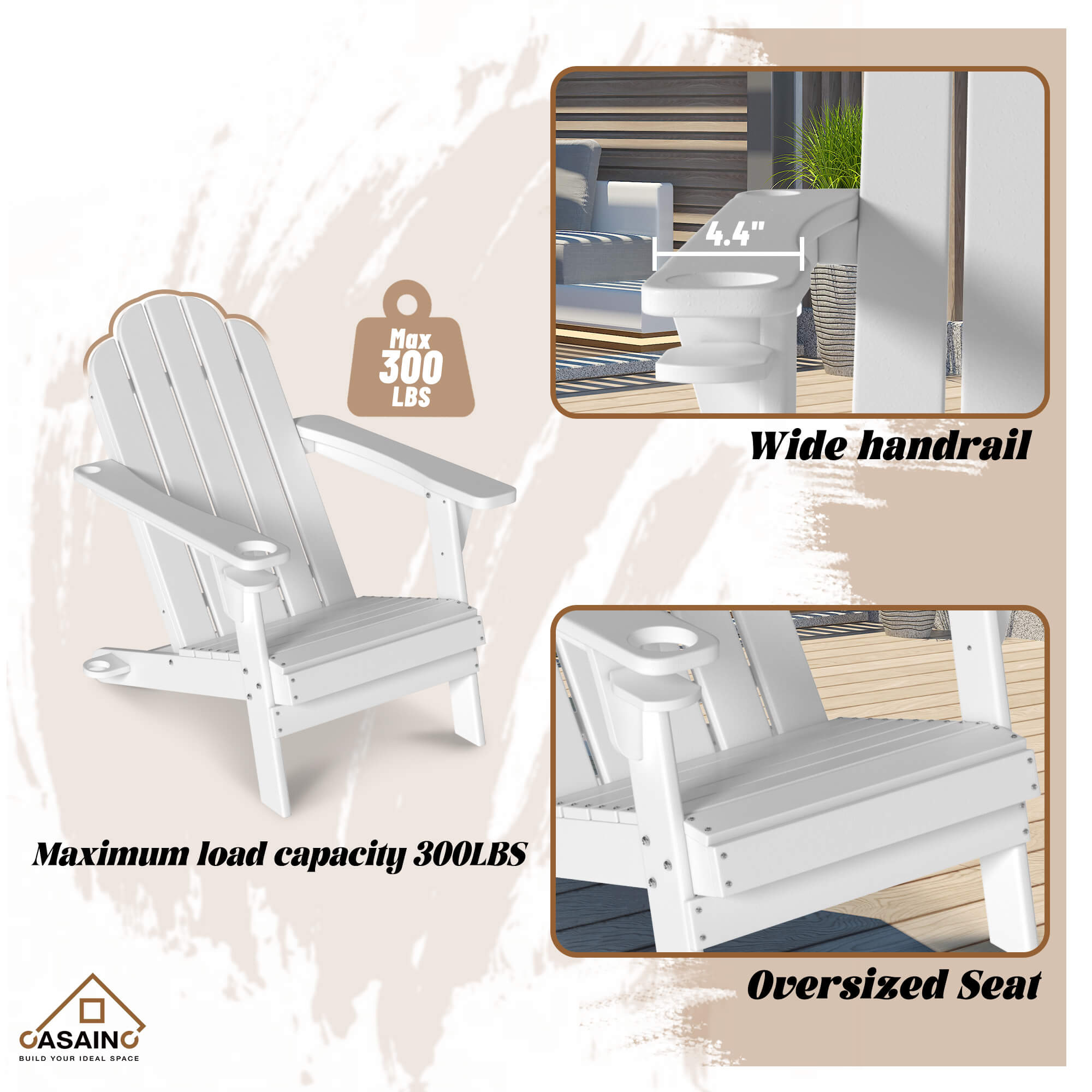 wide plastic patio chairs