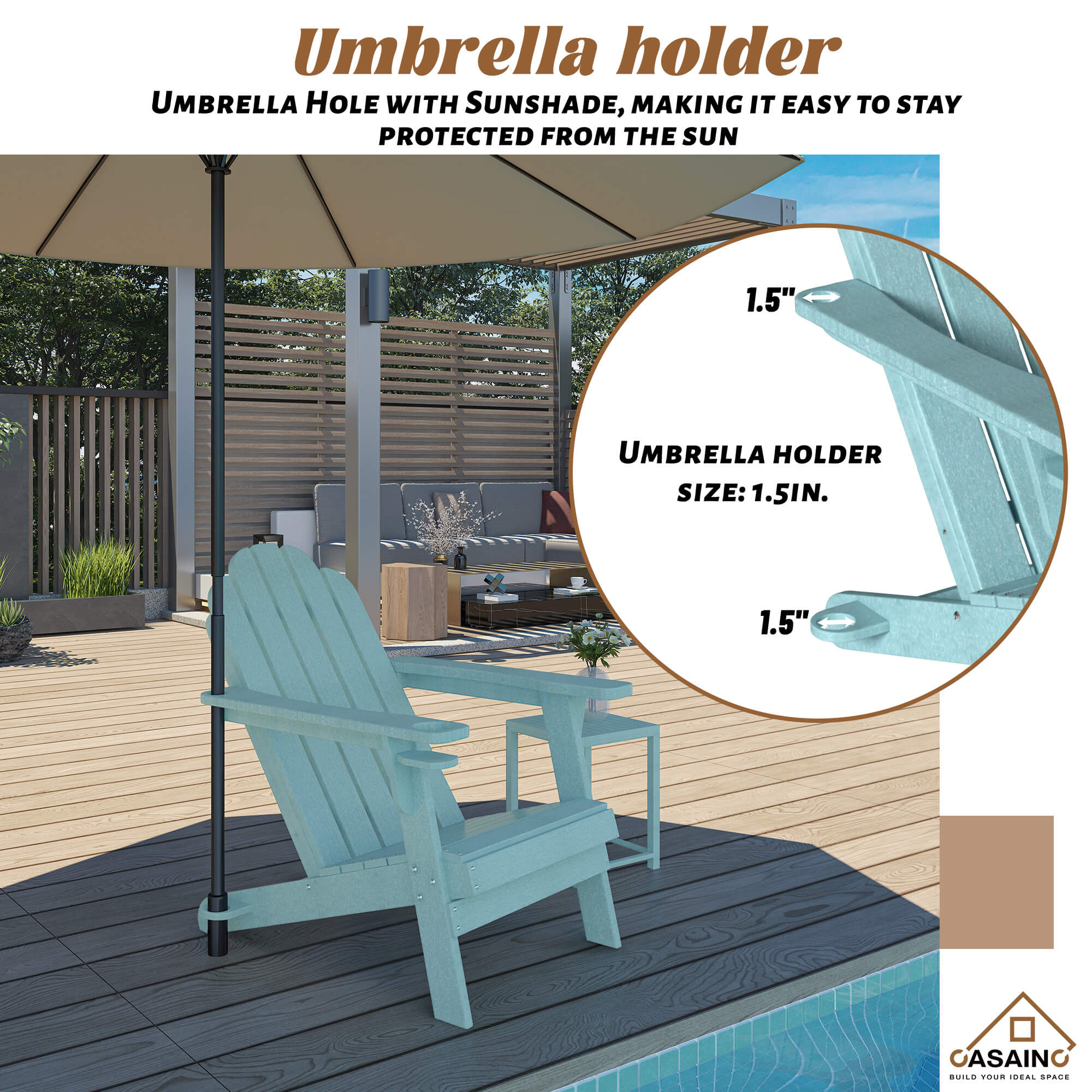 Outdoor chair cup online holder