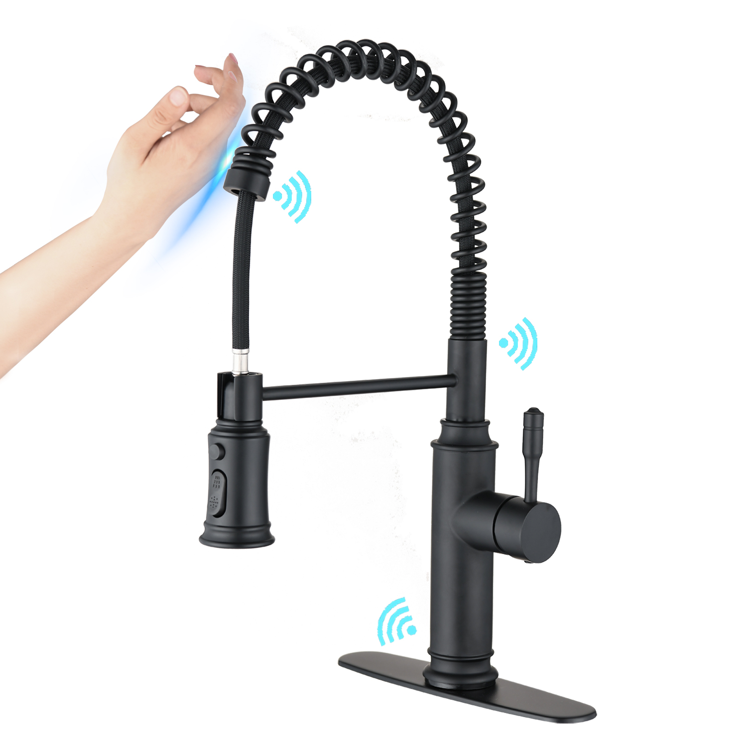 Touch Kitchen Faucet with Pull Down Sprayer-CASAINC