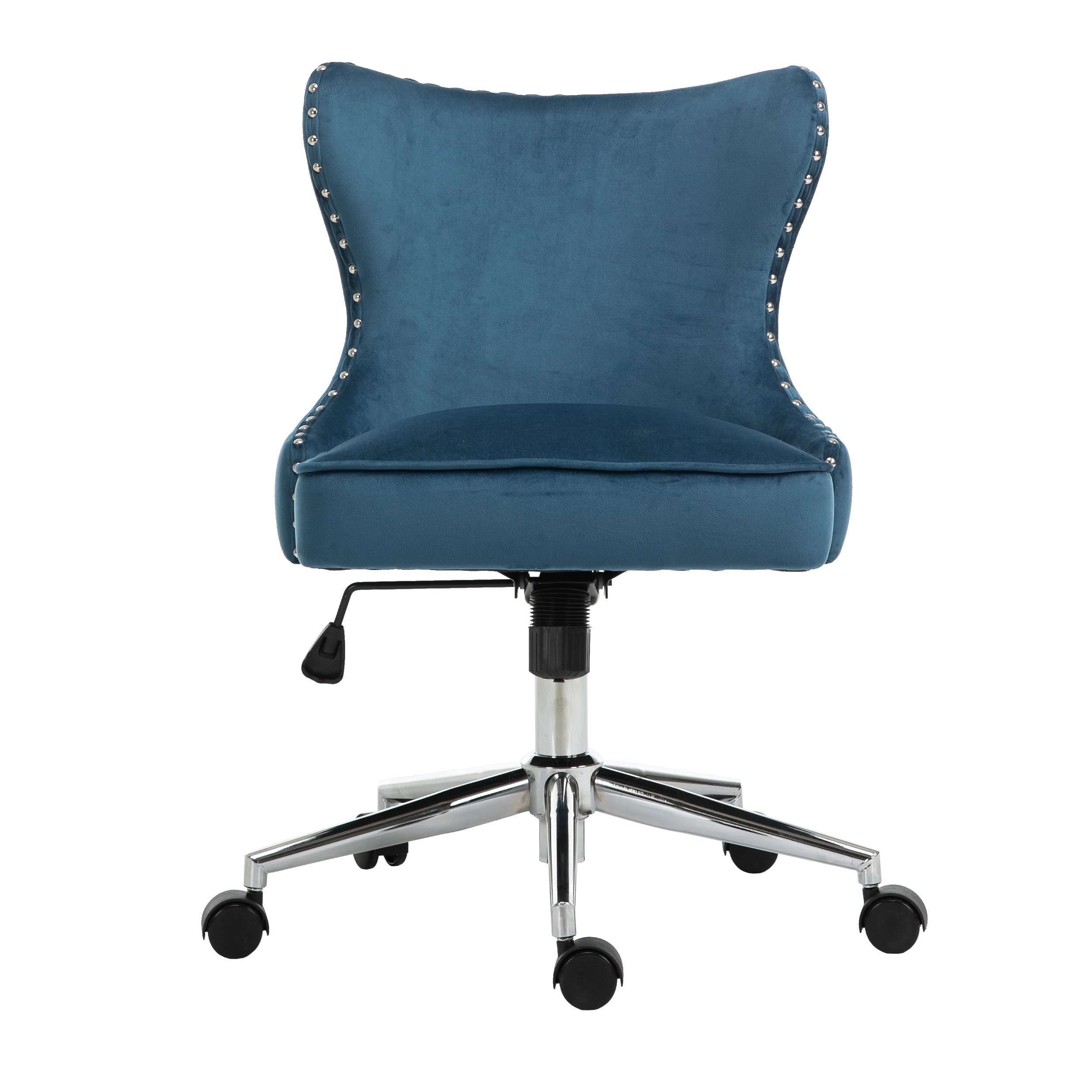 The velvect task chair with its gleaming nailhead trim-CASAINC