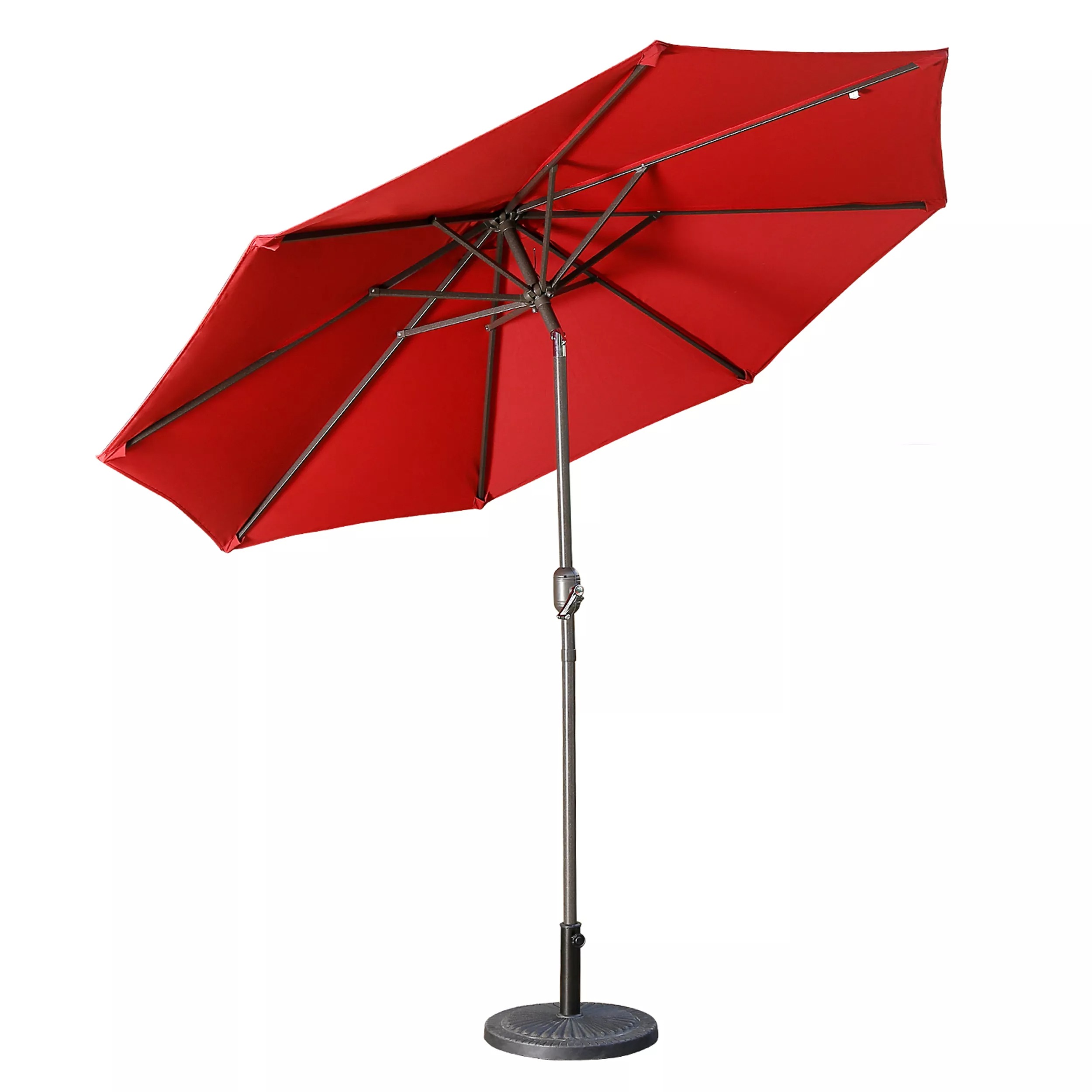 9 Ft Patio Umbrella With Tilt Adjustment and Crank