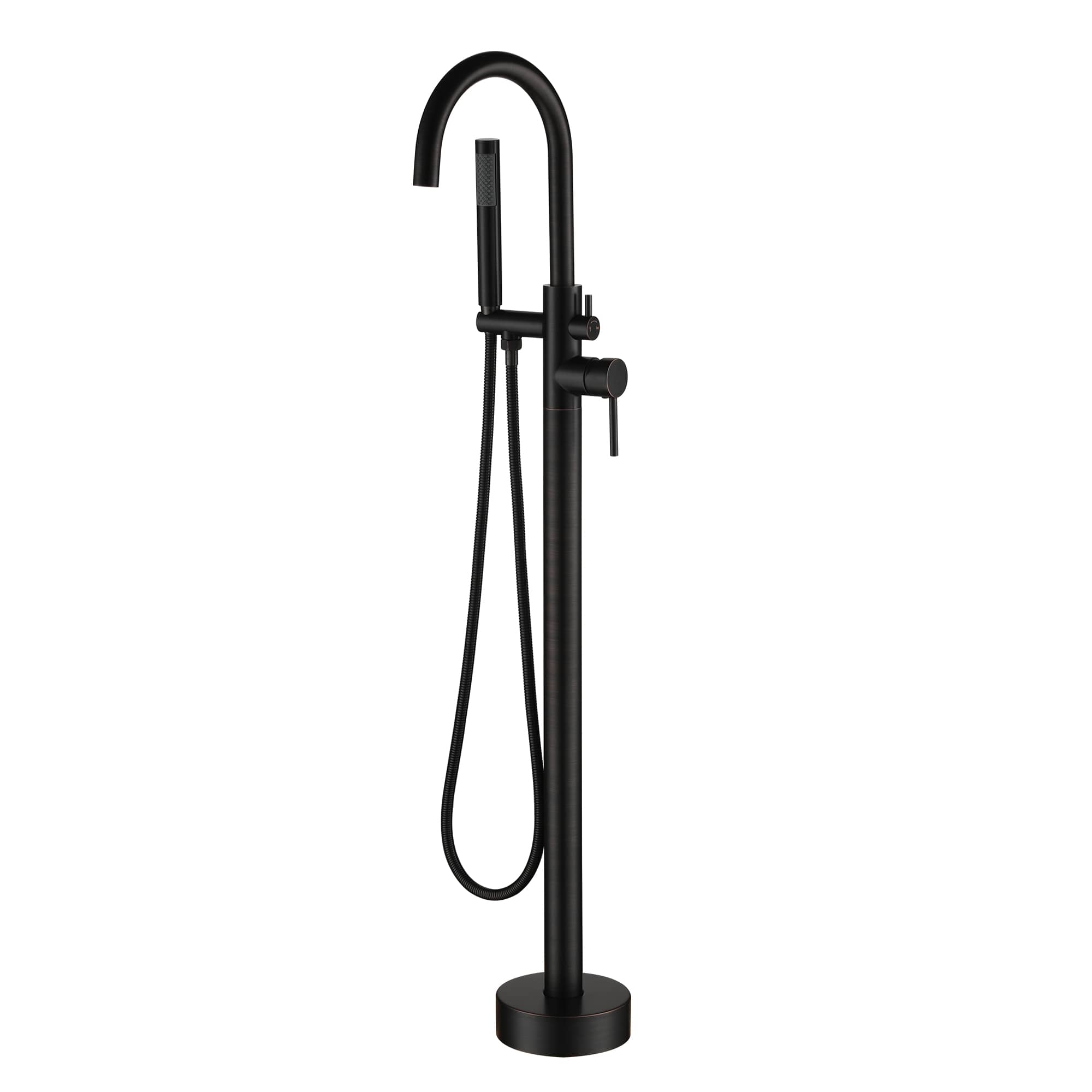 Freestanding Single-Handle Bathtub Faucet with Hand Shower