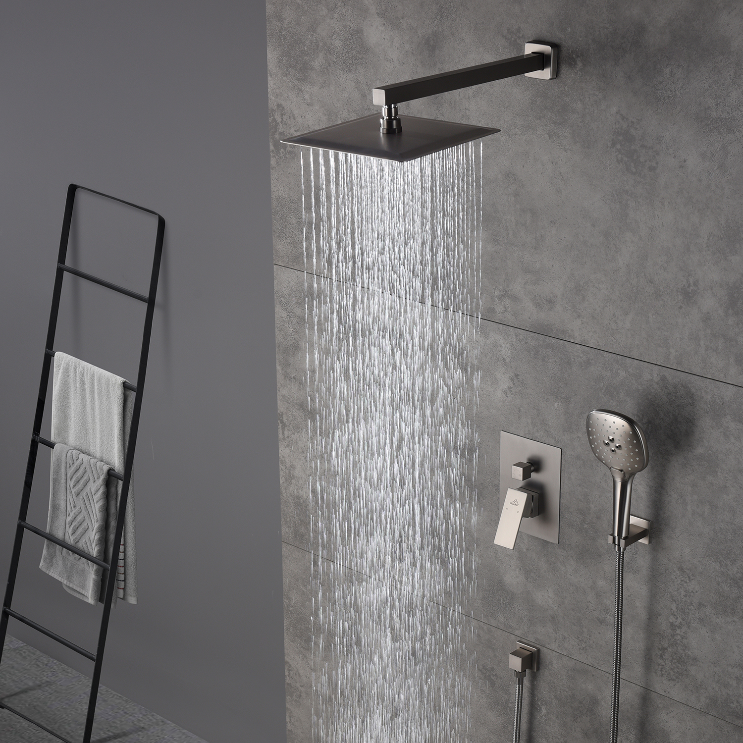 Casainc 2 Function 10" Wall Mounted Dual Shower Heads Shower System In Chrome