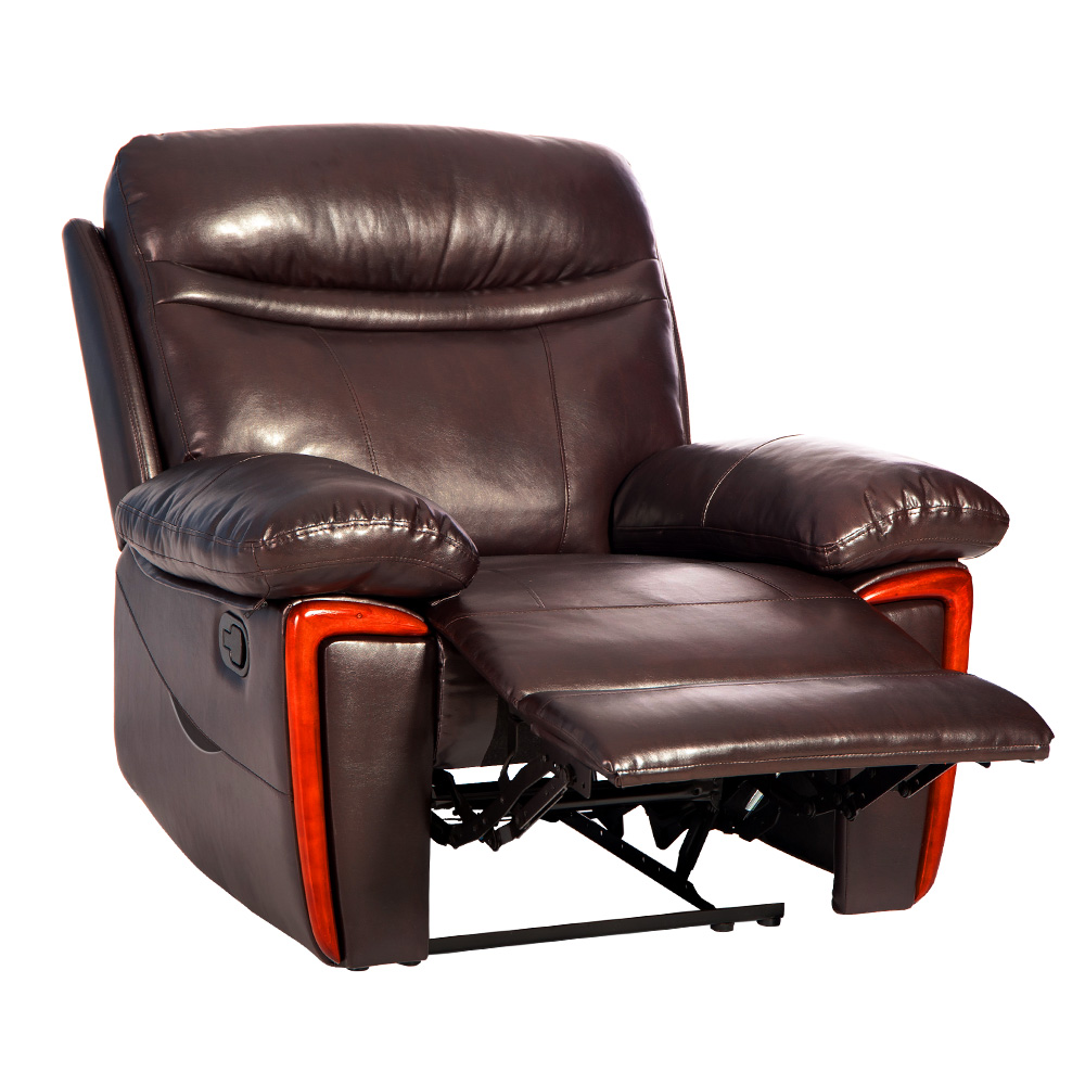 【Not allowed to sell to Walmart】Merax Massage Recliner PU Leather Sofa with Heat and Vibrating Chair-CASAINC