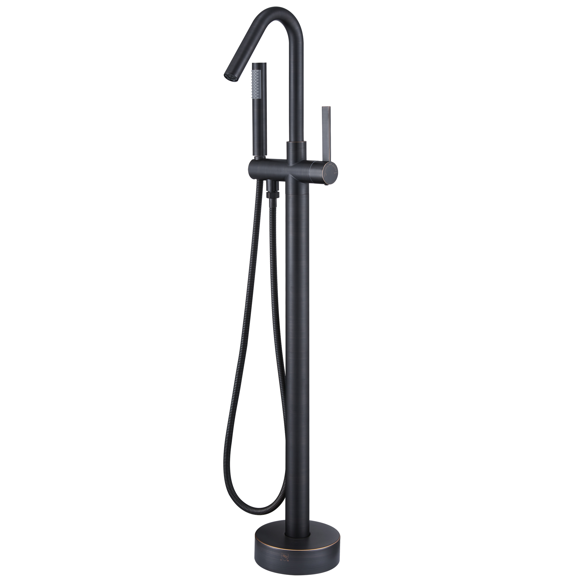 Freestanding Single-Handle Bathtub Faucet with Hand Shower