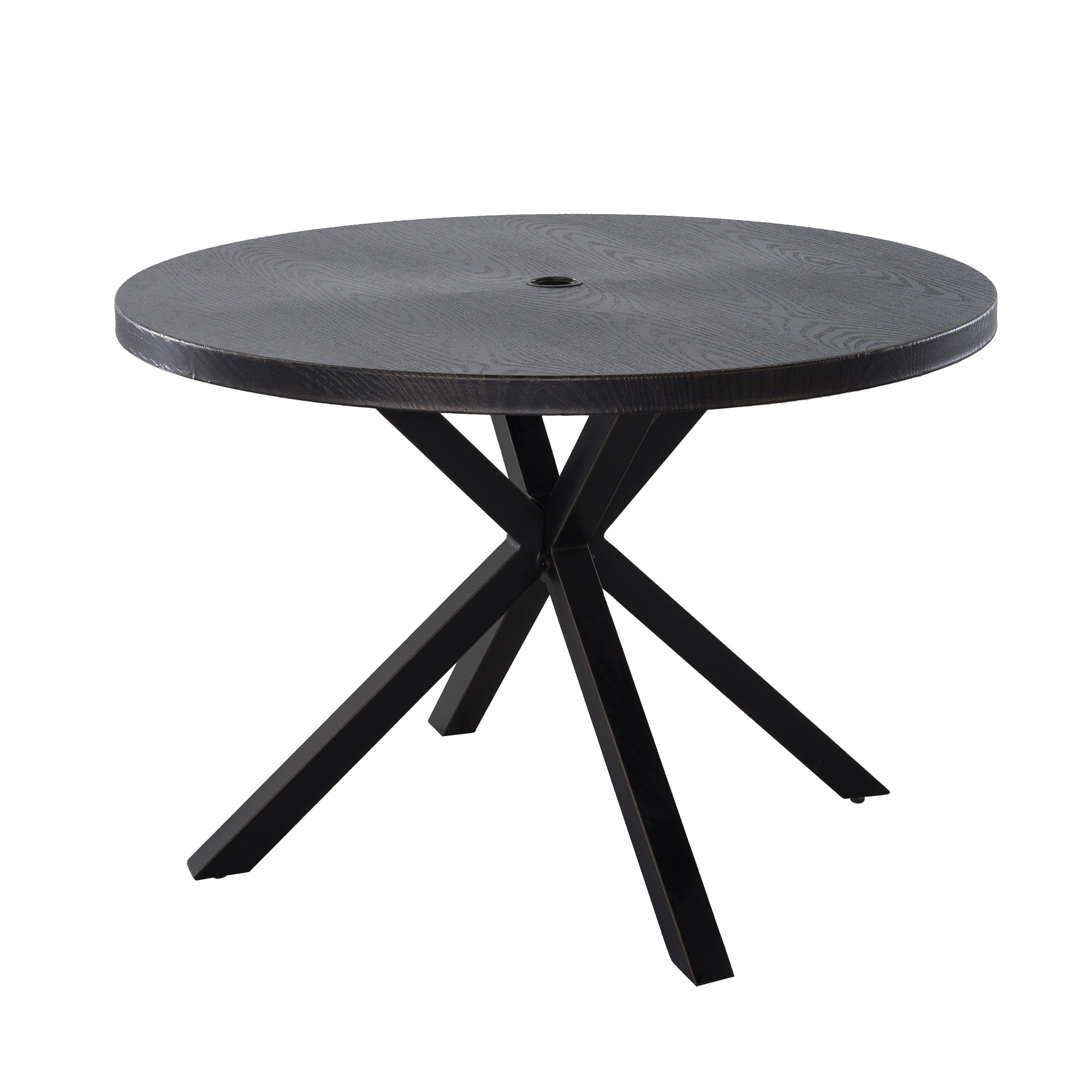 42 inch W Round Aluminum Outdoor Dining Table