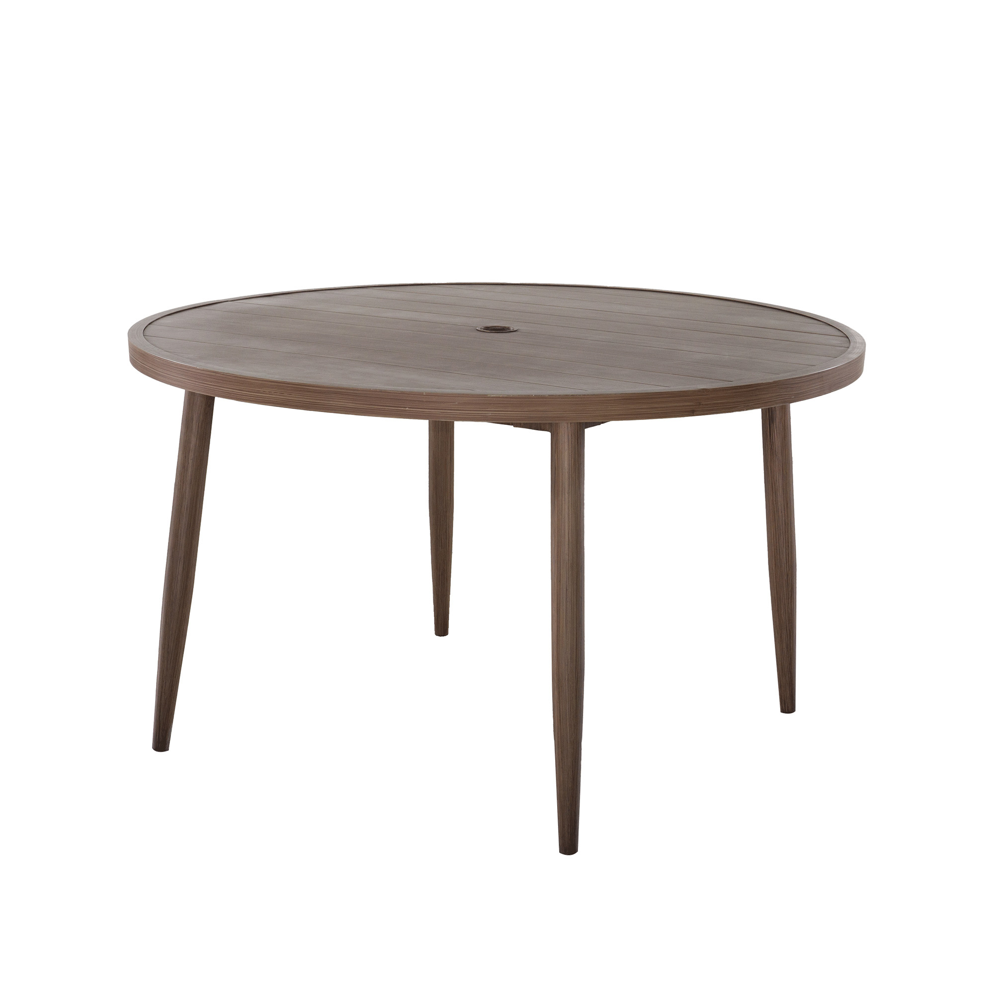 48 inch W Round Aluminum Outdoor Dining Table