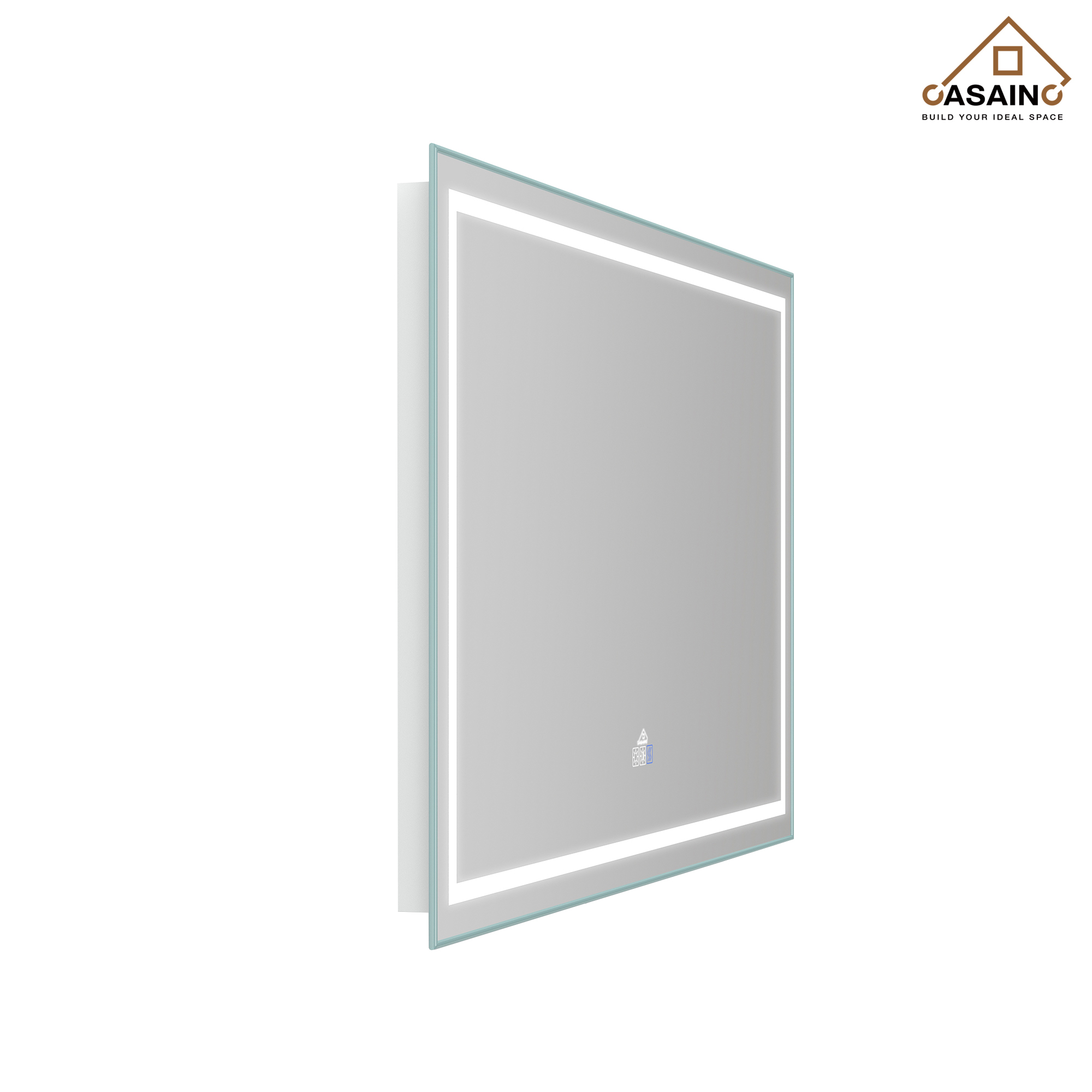 72 in. W x 36 in. H Frameless Rectangle LED Mirror for Bathroom Vanity 